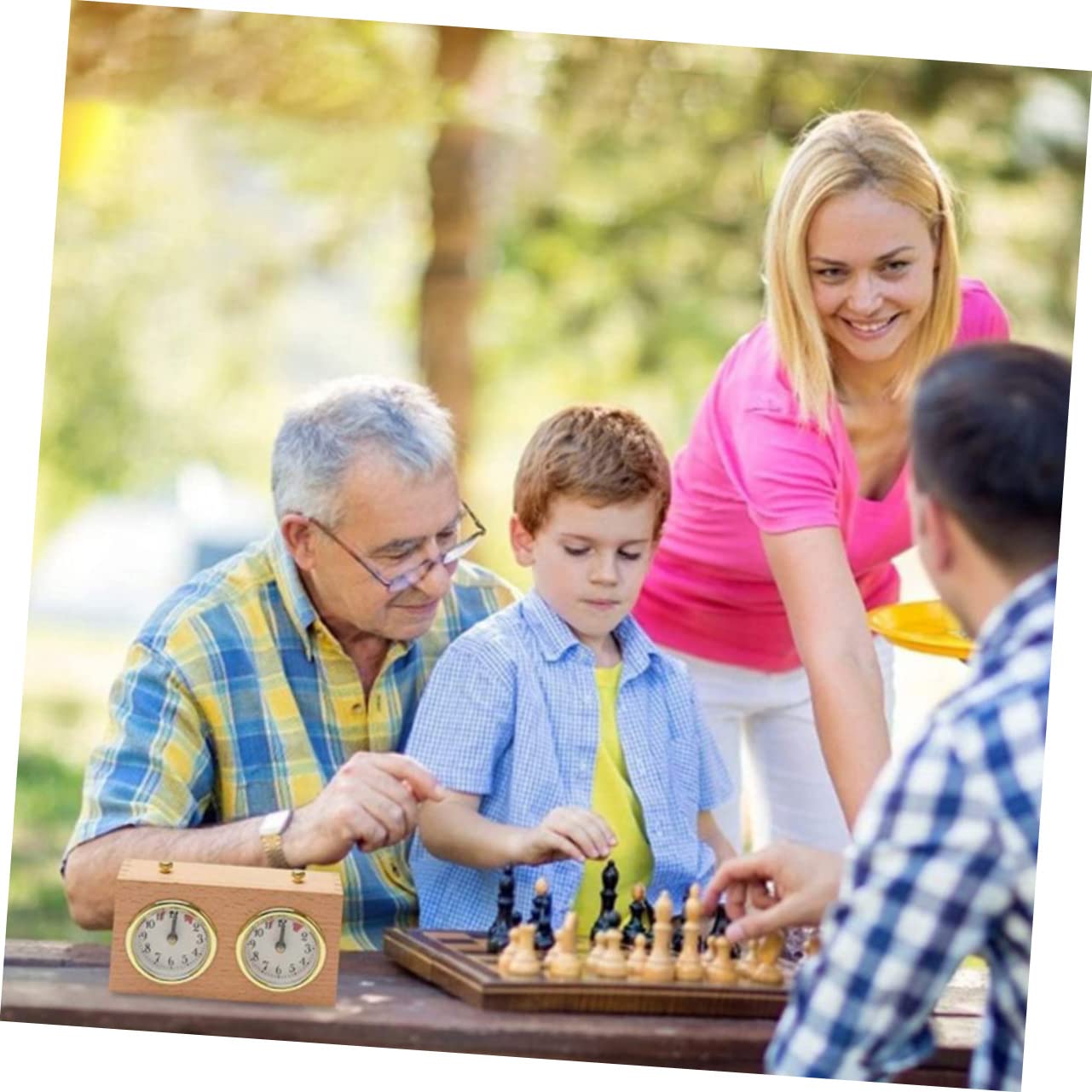 BESTonZON 1pezzi Meccanico Per Portatile Timer Per Giochi Da Tavolo Compatibile Per Scacchi e Altri Giochi Struttura Compatta e Facile Da Usare Materiale Resistente e