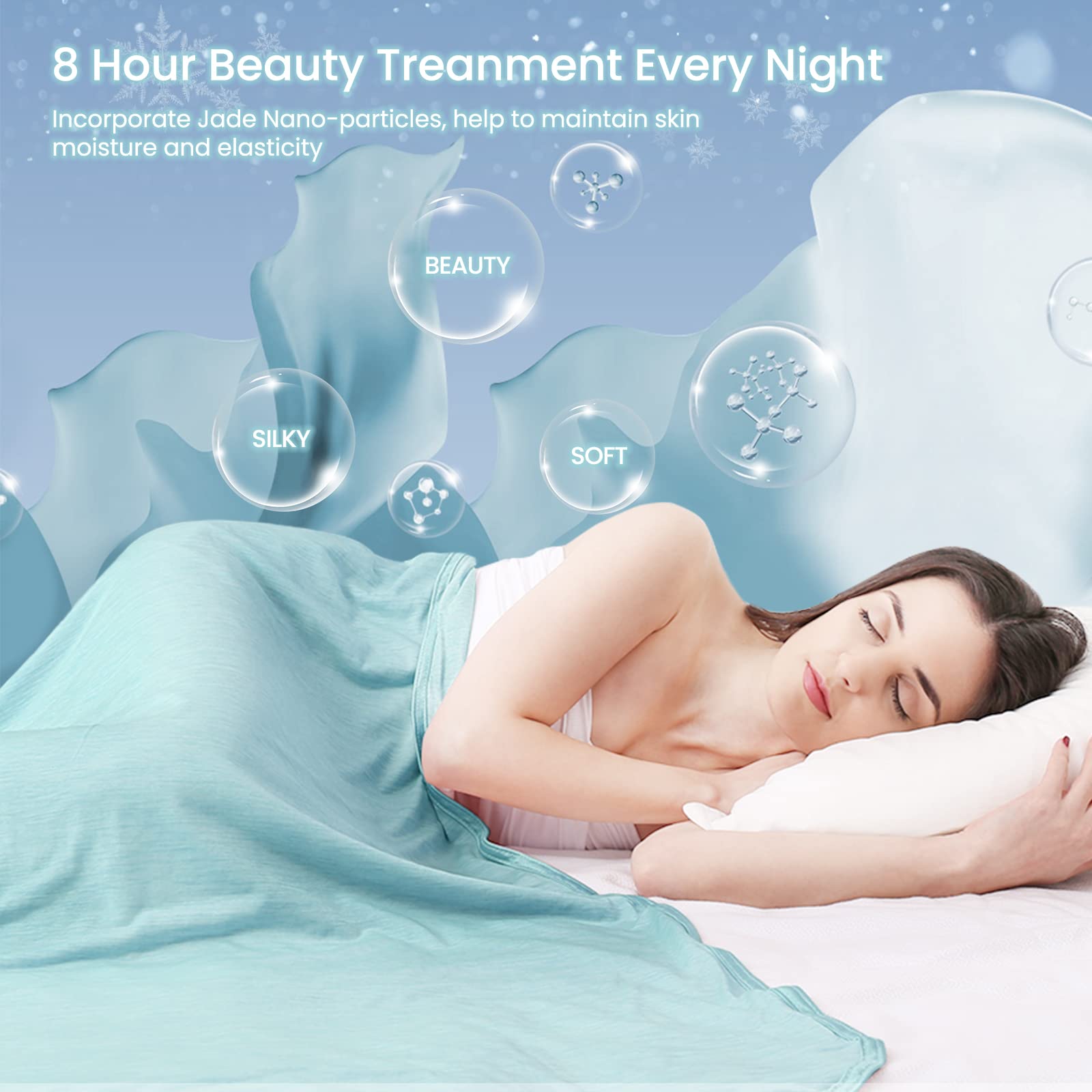 Elegear Cooling Blanket for Night Sweats Q-Max 0.5 Arc-Chill 3.0 Cool Fiber Summer Throw for Bed Sofa Chair Travel Adult Kids Comfort - Image 4