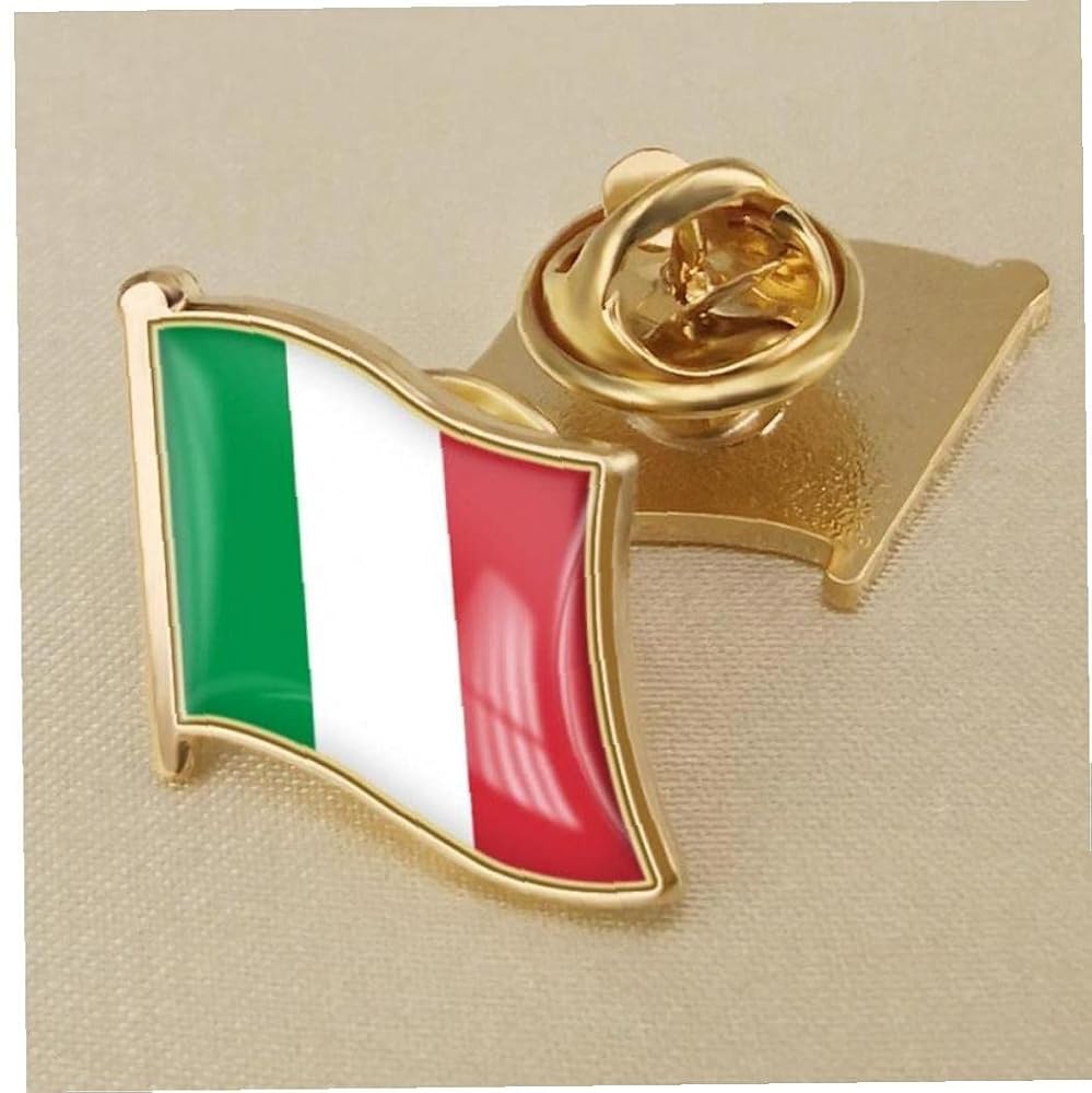 Amazon.co.jp: 1pcイタリア国旗ピンバッジ金属エナメル