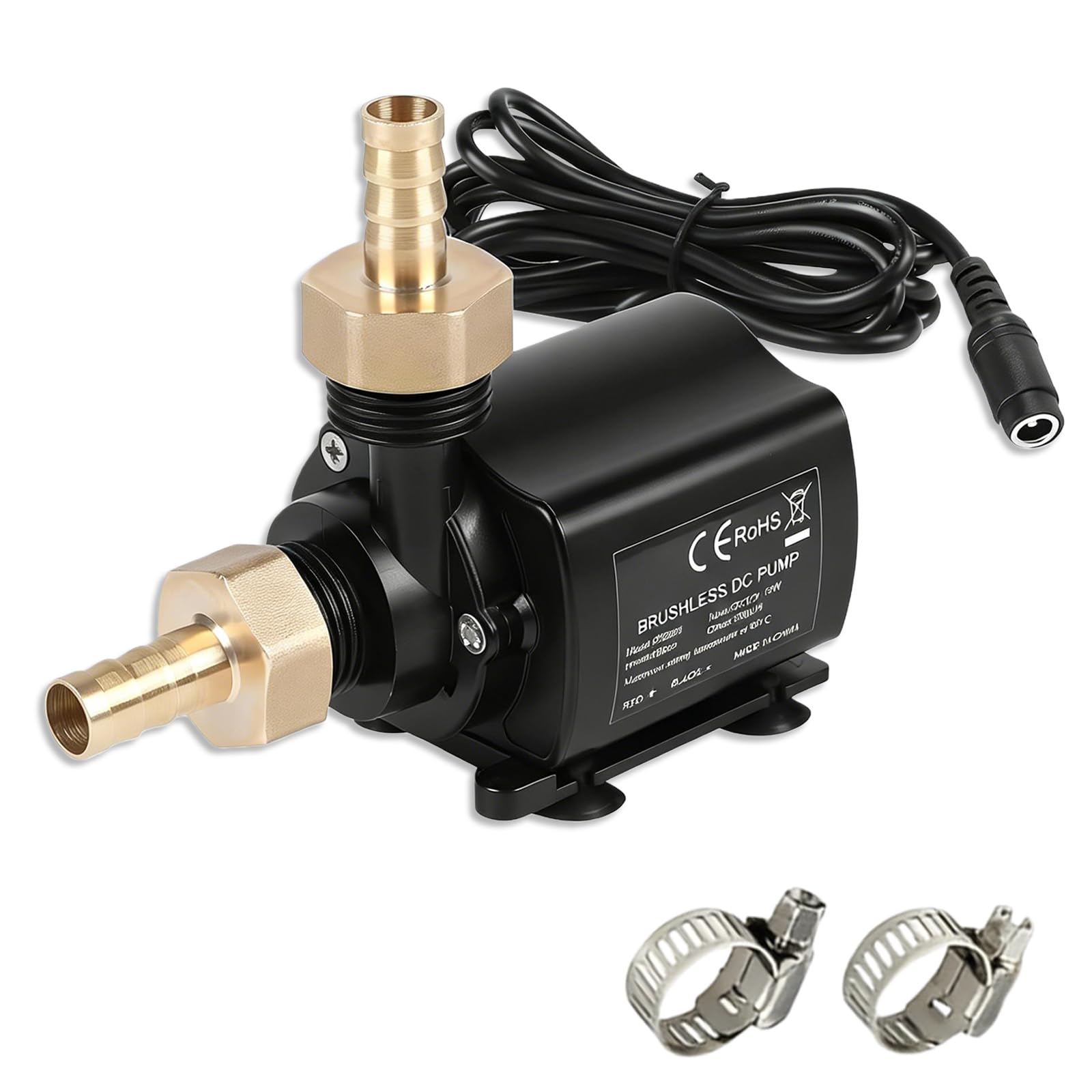 Pompe à Eau: Pompe Immergée Régulation Vitesse,12v, 800l/H, Hauteur D'élévation 5 M, Pompes Sans Pinceau Ultra Silencieuse Arrosage Irrigation Jardinage Drainage évacuation