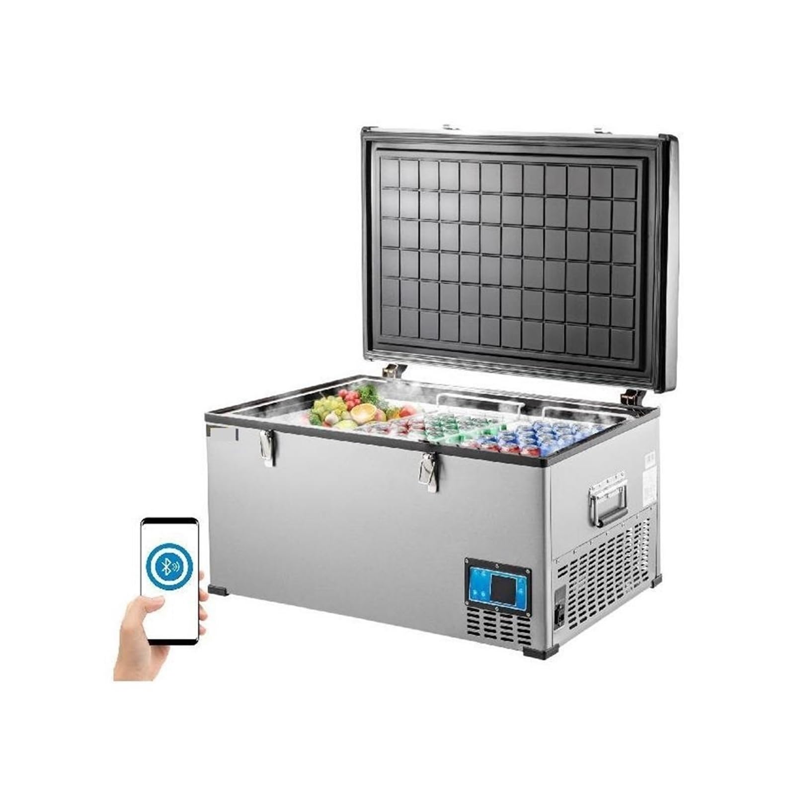 45L 60L 85L Mini lodówka samochodowa przenośna sprężarkowa zamrażarka chłodnicza 12V/24V 110-240 AC do łodzi kempingowej podróżowania(45L 48QT)