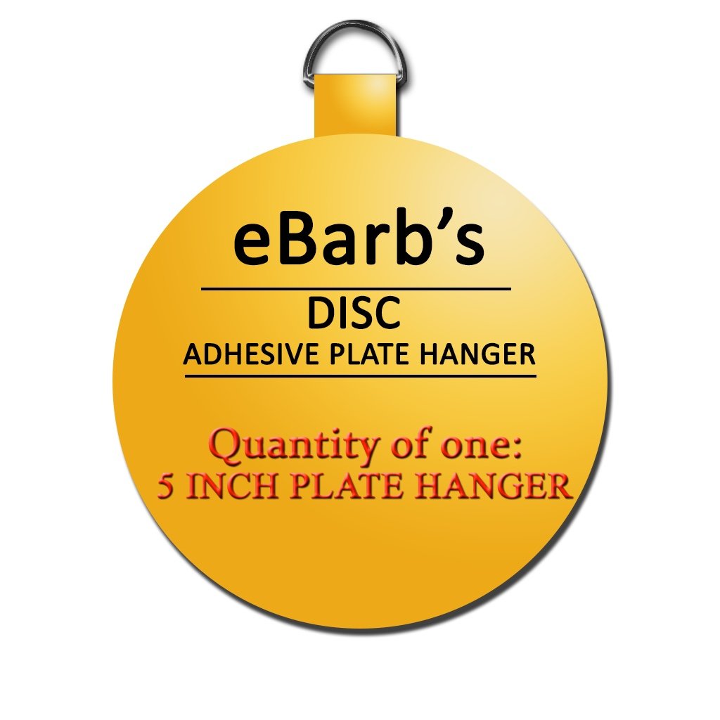 The Disc Plate Hanger CompanyeBarb's"The Original" English Disc-a quantity of ONE 5 Inch