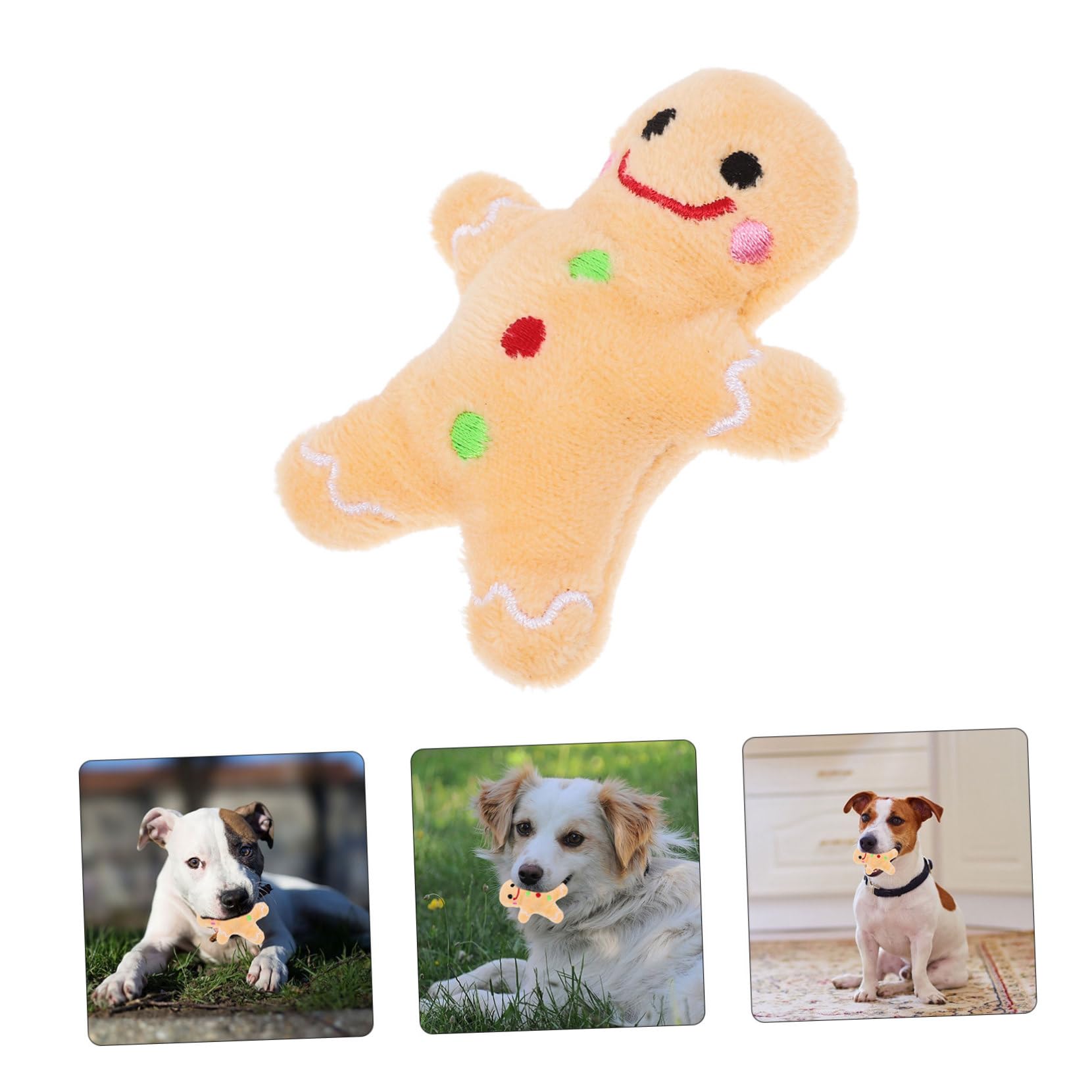 Jouet à Mâcher pour Chien Peluche De Noël Solide Résistant Aux Morsures Taille Moyenne pour Nettoyage des Dents Jouet Interactif D’intérieur pour Animaux De Compagnie