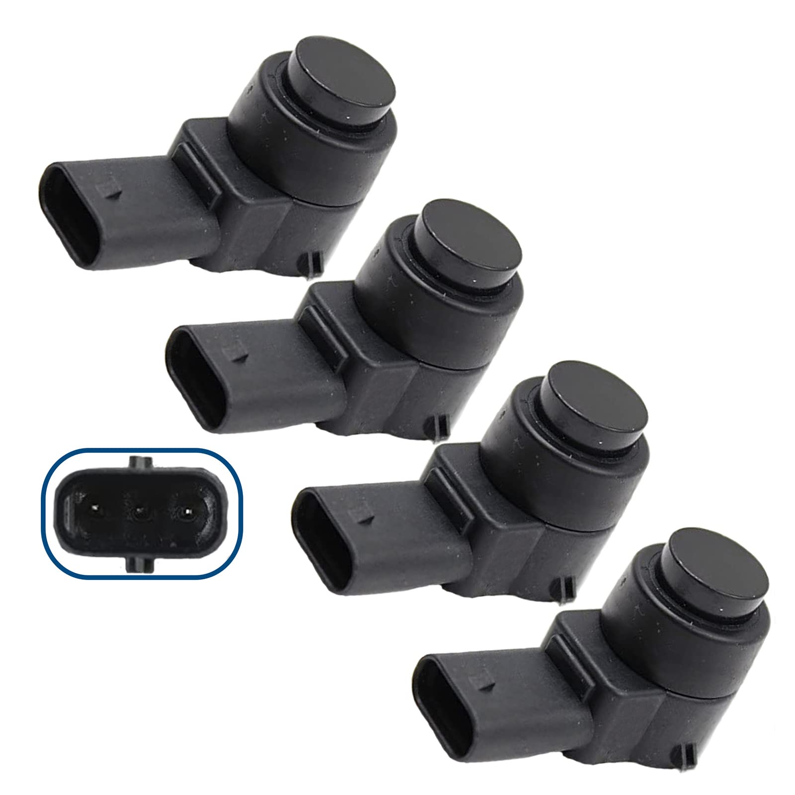 Capteurs Radars de Recul Aide Stationnement Avant Compatible pour Classe A B C E GLE M S CLS GLE GLS SLK (Lot de 4)