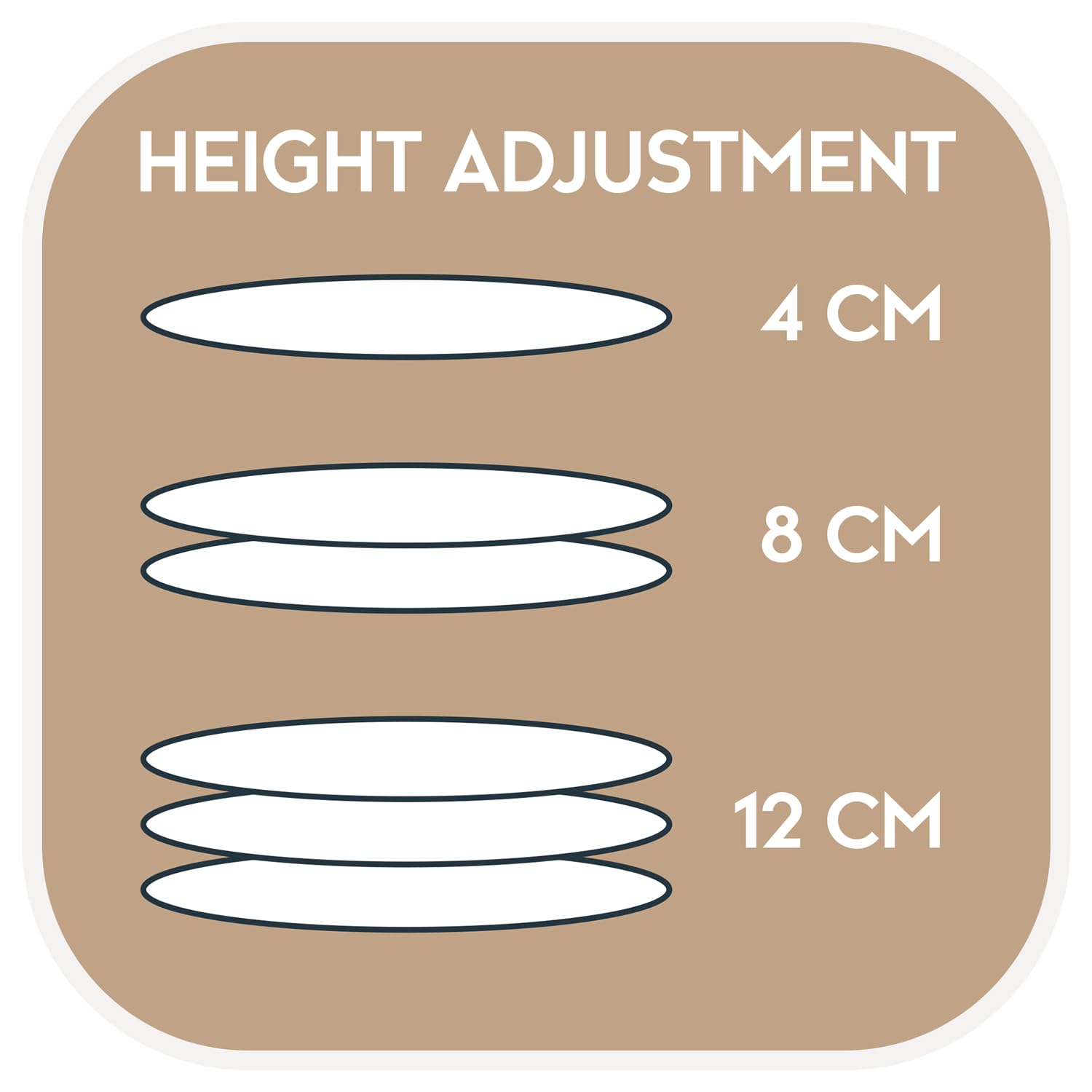Smart Höhen- und Härtegradverstellbares ergonomisches Nackenstützkissen, 33 x 75 cm, Dreilagige Füllung, Waschbar, allergikergeeignet