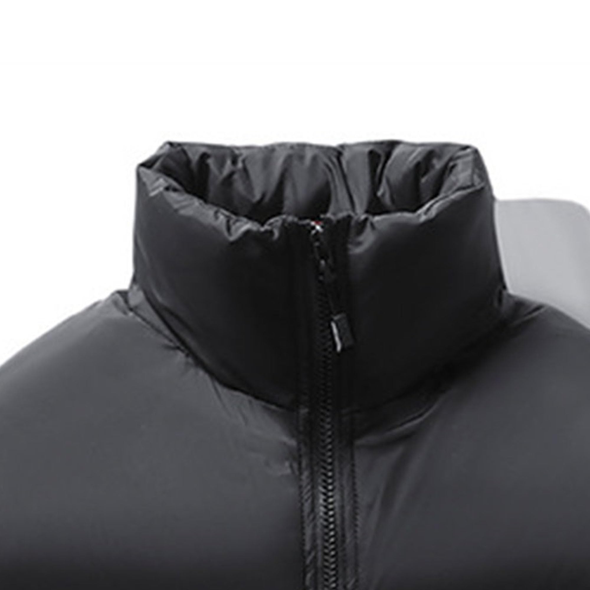 Maiyifu-GJ Men's Stand Collar Warm Puffer Jacket Lightweight Winter Windproof Quilted Coat Puffy Outerwear With Zip Pocket (Medium,Red)