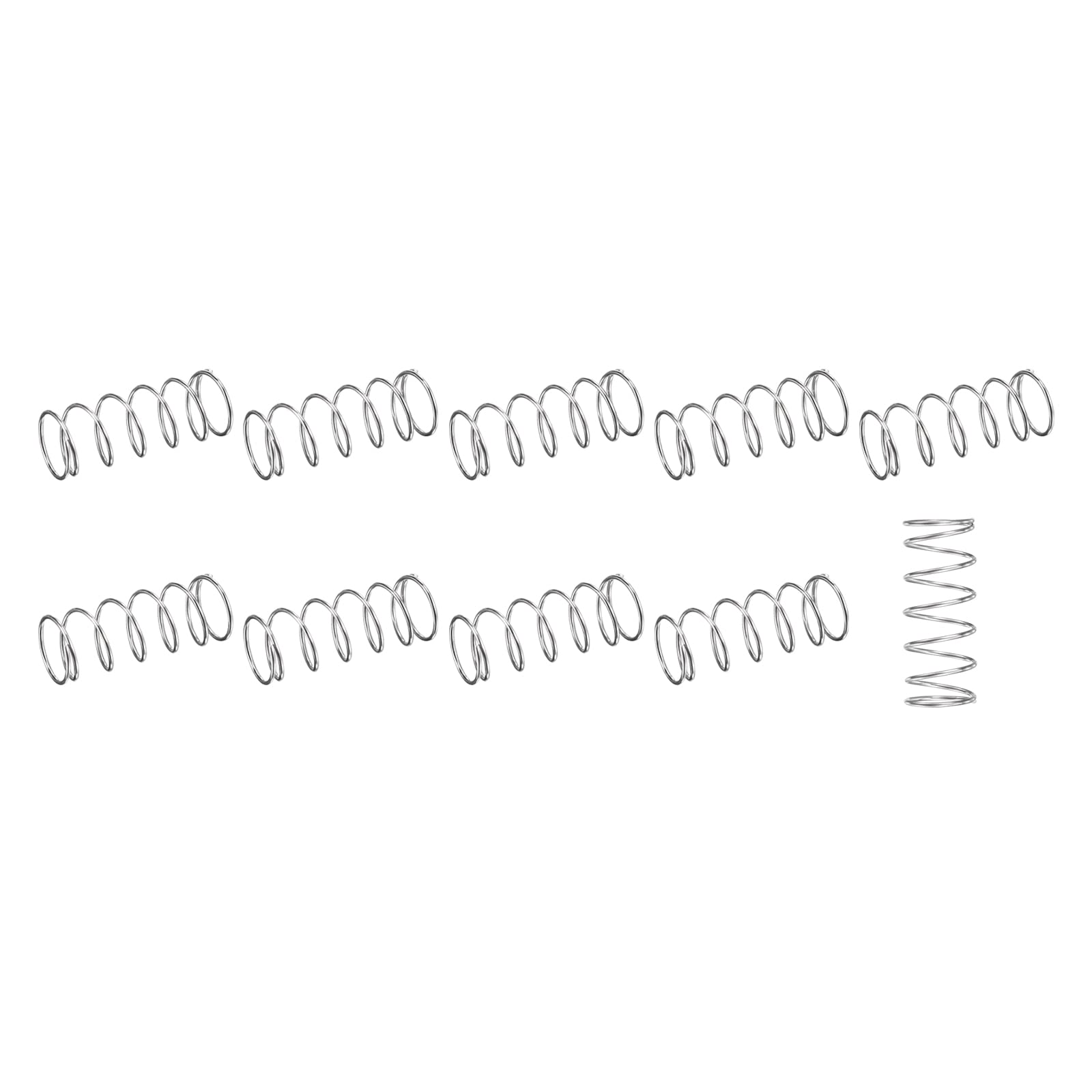 Molle Compressione Acciaio Inox 304 - 10 Pezzi 20mm X 8mm - Foto 13