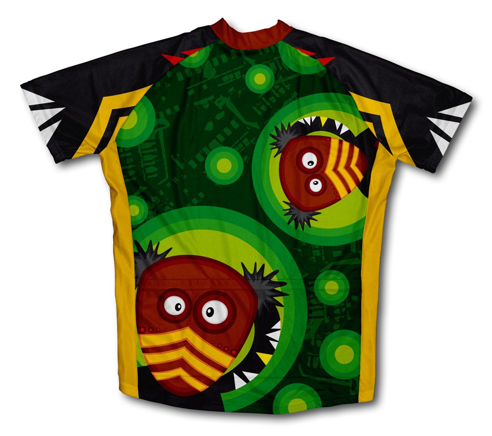 ScudoPro Buga Buga Short Sleeve Cycling Jersey for Youth - Size S Green