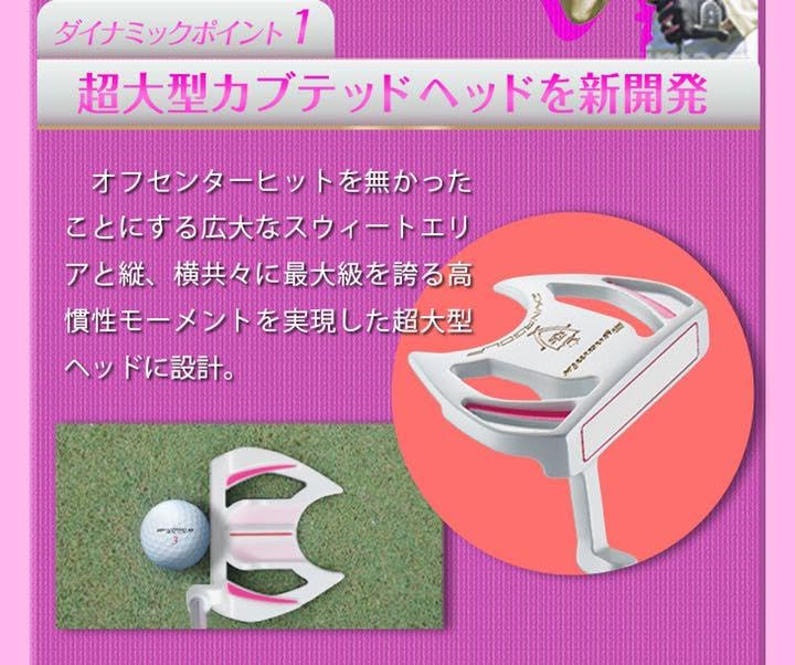 【左 女性用】極太グリップと大型で安定感抜群♥ ダイナミクス レディスパター Amazon.co.jp: 左 女性用 極太グリップと大型で安定感 の
