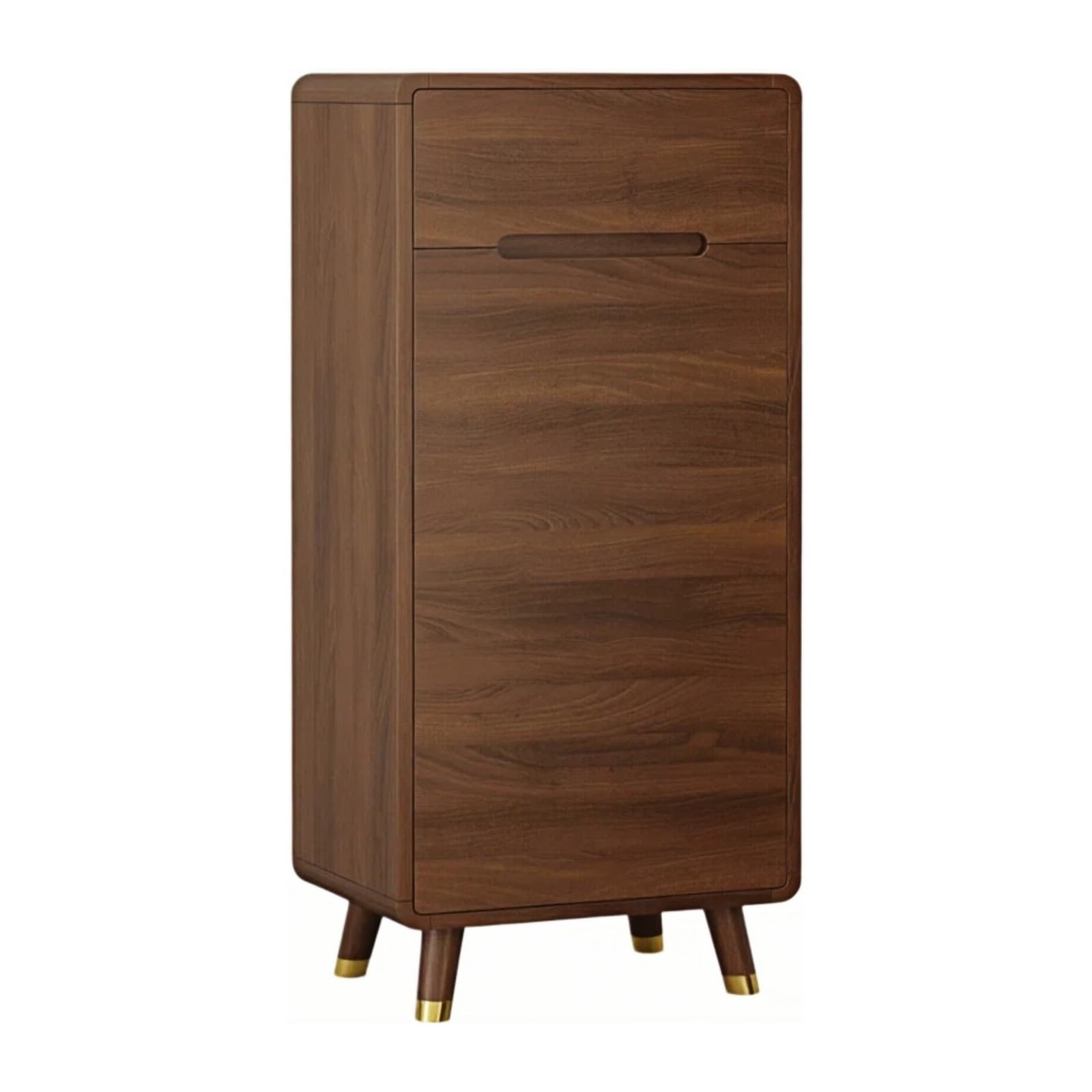 XUJUAN-0227 Shoe Cabinet Narrow Shoe Cabinet Household Doorway Entryway Hallway Apartment Storage(Bruin)