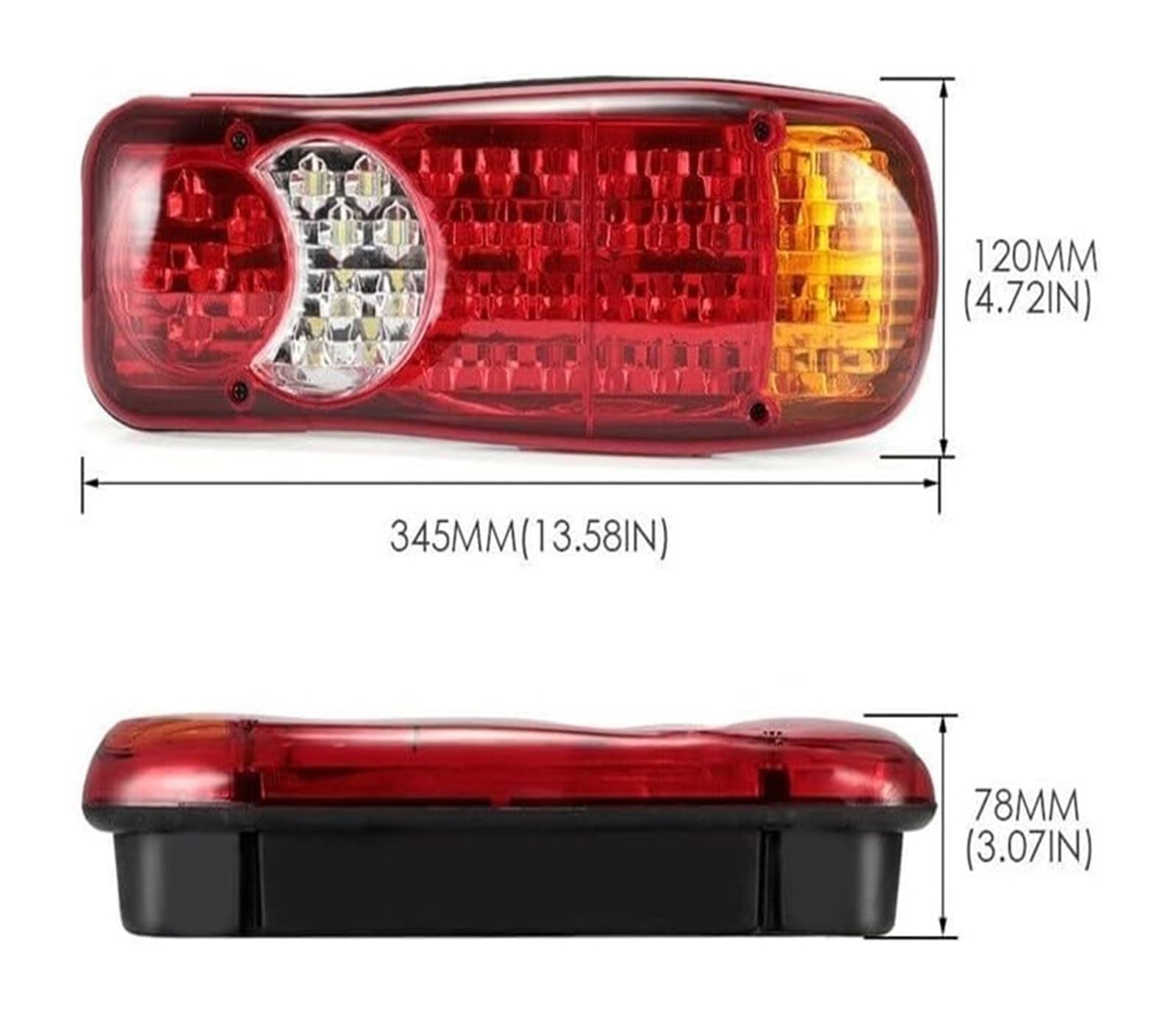 Luz Trasera Luz Freno Luces Traseras Remolque 1 Uds 24v Iluminación Para Camión