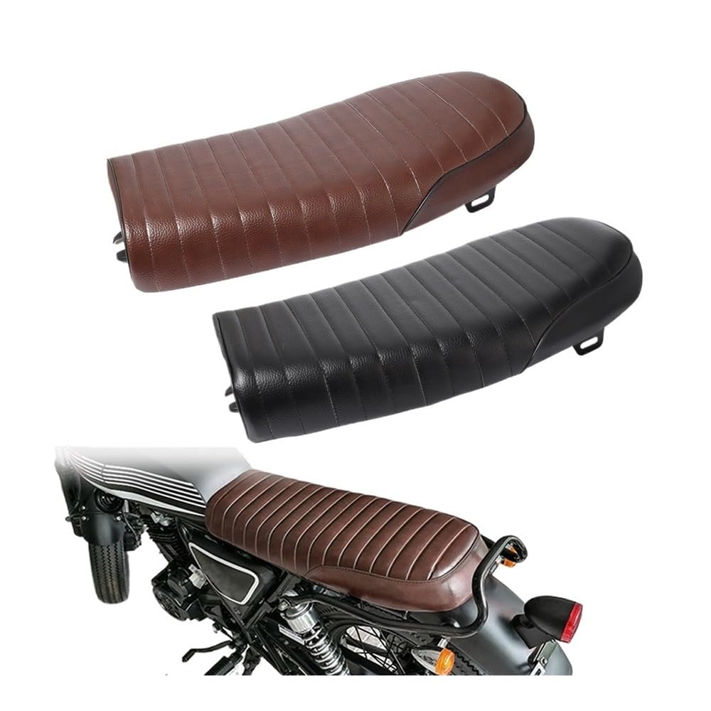Coprisedile protezione pioggia Cuscino per sella retrò per motocicletta, vintage, comodo, piatto e con gobba, per moto CG125