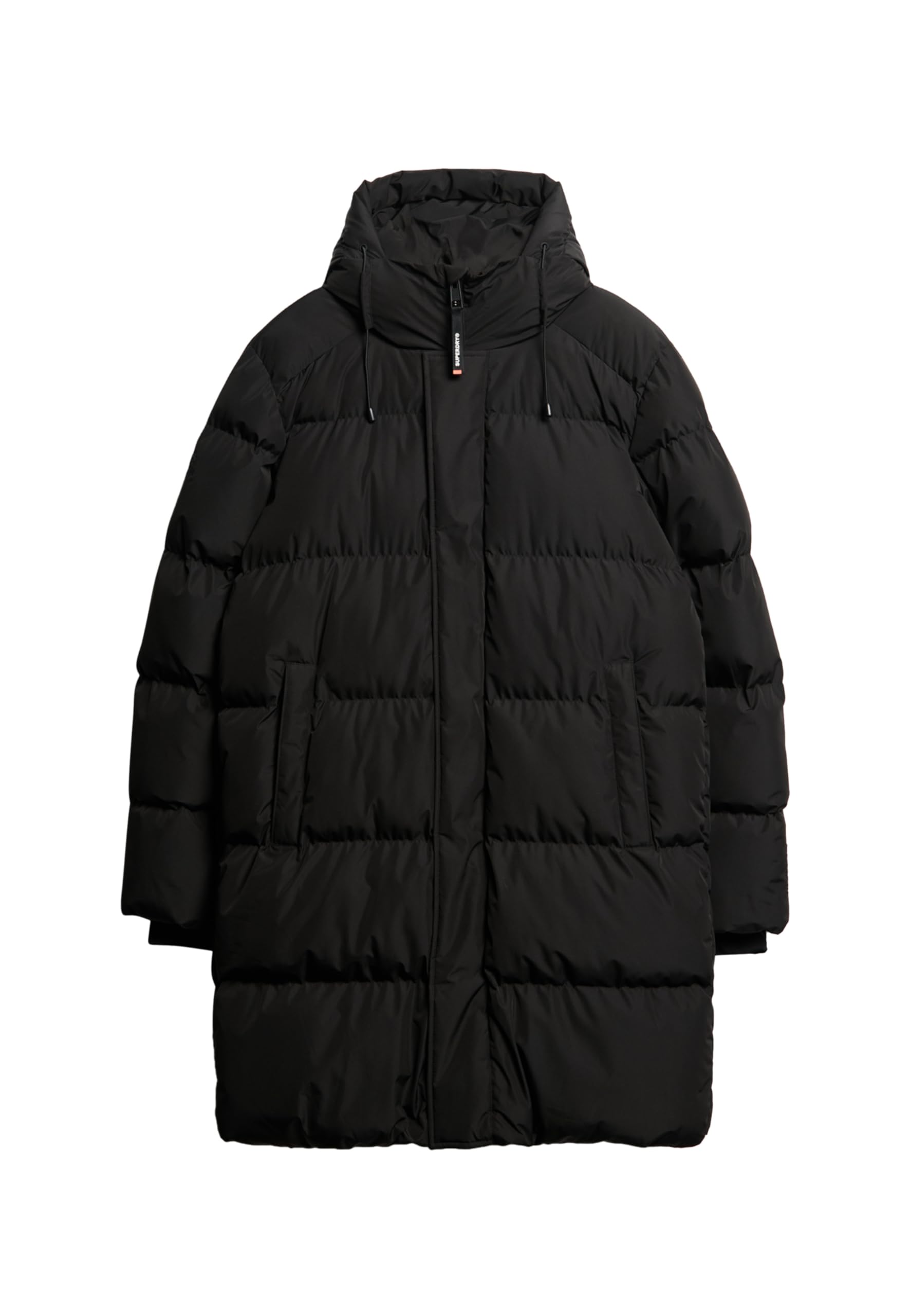 Superdry Para Hombre. M5011917A Chaqueta Acolchada Con Capucha Sports Negro (M), Casual, PoliéSter Reciclado-image