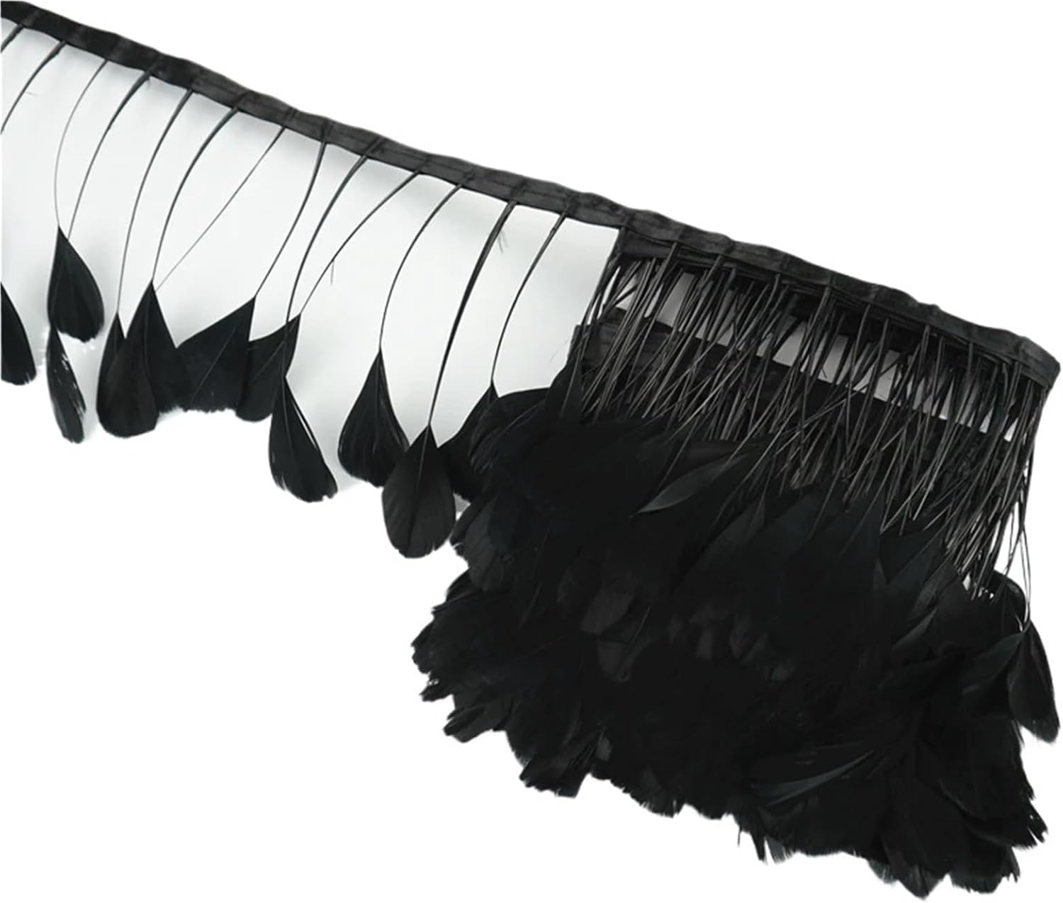 Plumas de 10 metros para accesorios de boda y manualidades tejidas