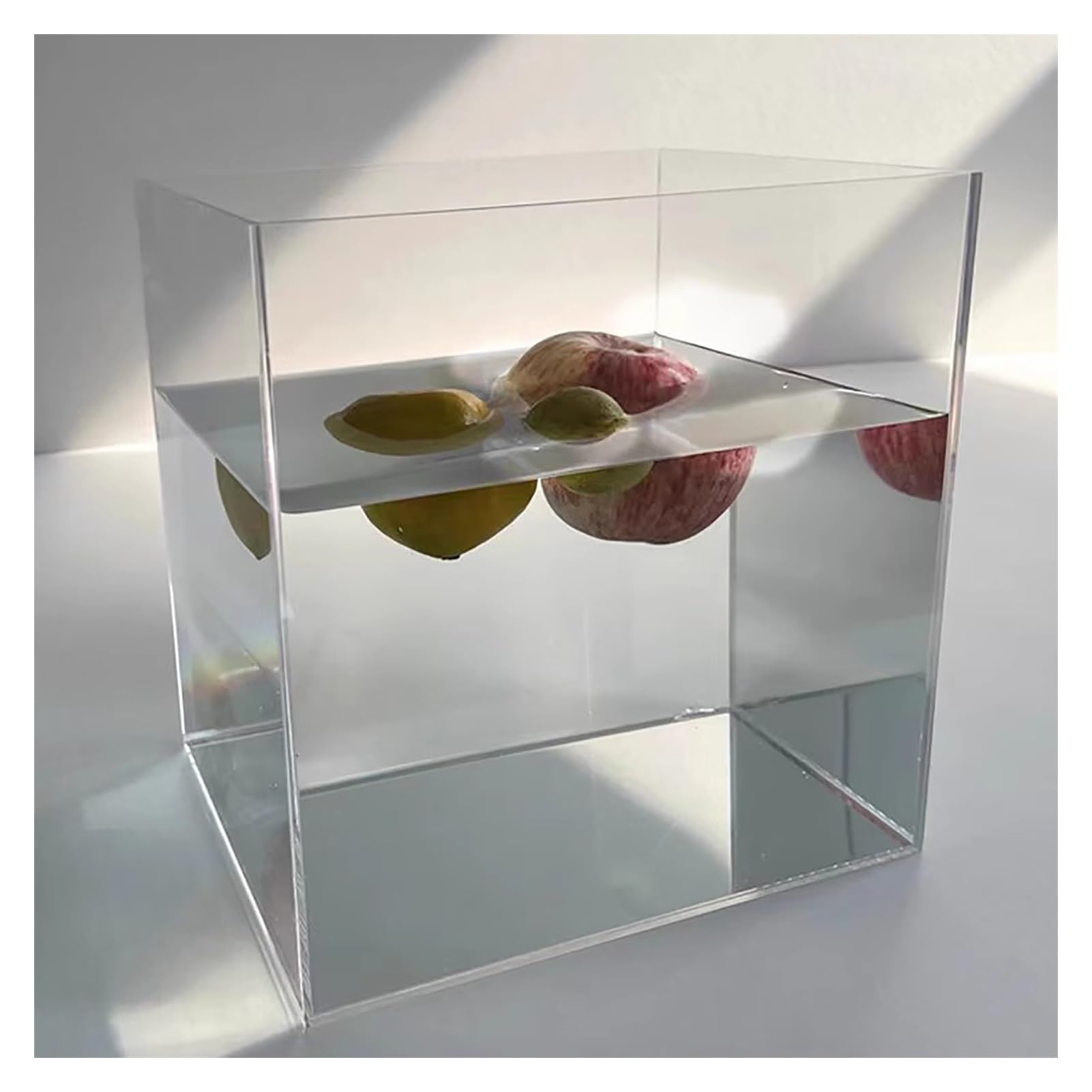 Caja expositora de acrílico, Tanque de fotografía de acrílico de 40 cm - Accesorios creativos para posar en sesiones de fotografía de Alimentos y cosméticos, Vitrina expositora (40x20x40 cm)