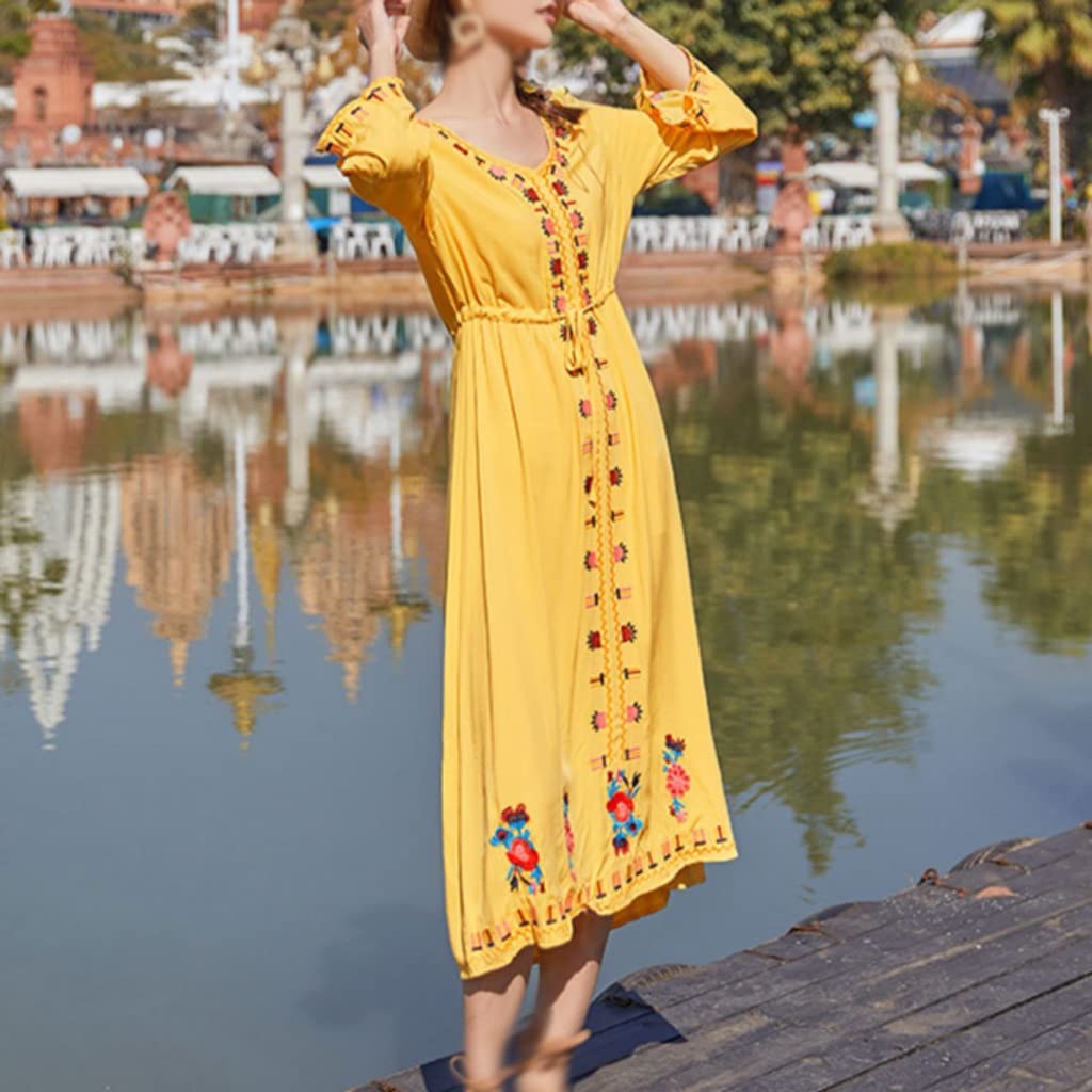 white christmas dresses Deep Sea Print Cotton Knit Half Sleeve Palm Beach Shift Dress L / Seafoam Pink main image 1
