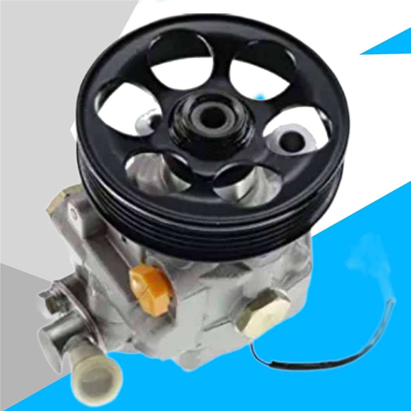 Pasuje do naprawy Subaru Forester Impreza czarna srebrna metalowa pompa wspomagania układu kierowniczego z zespołem czujnika koła pasowego pompa wspomaganie kierownicy