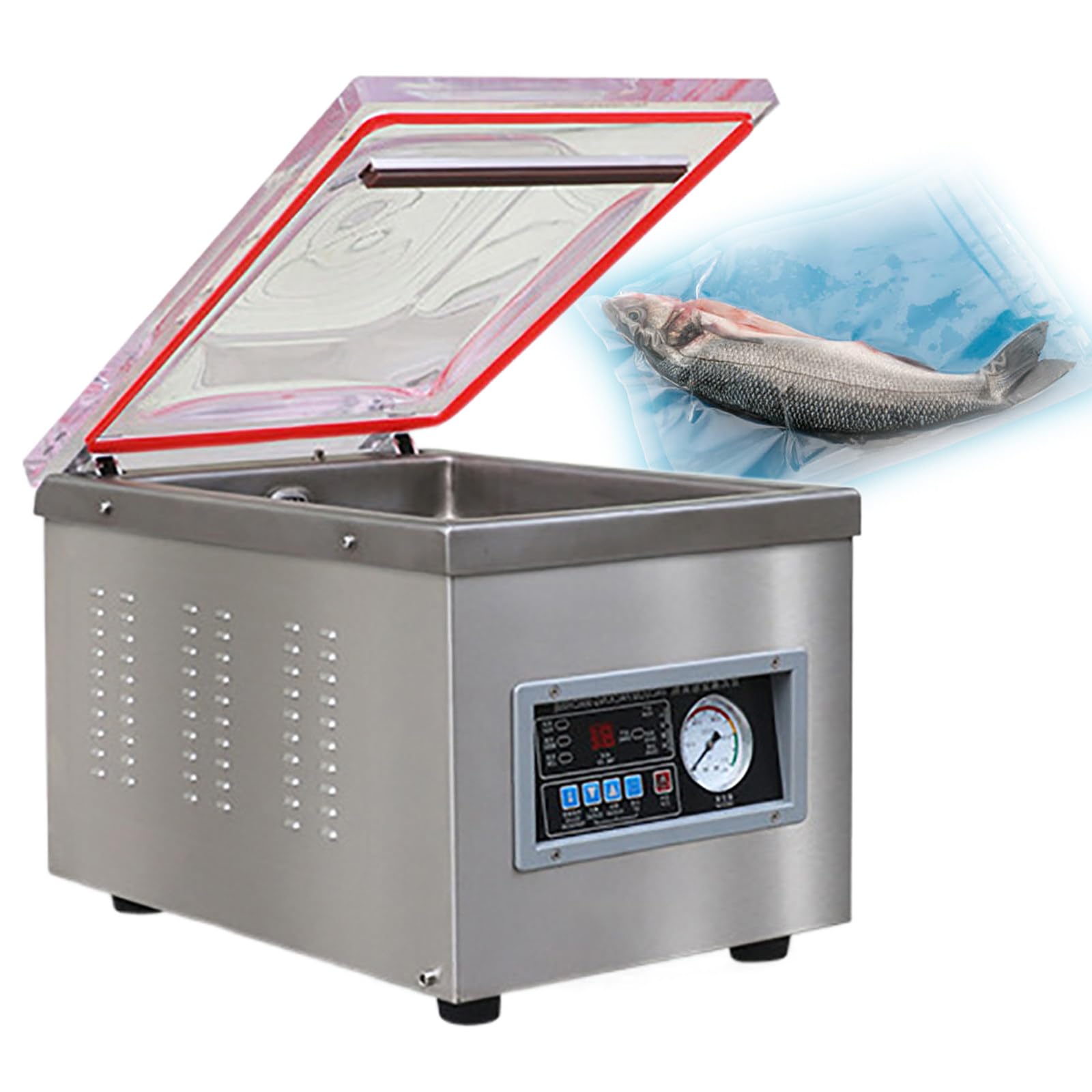 YXYLJOZ Chamber Vacuum Sealer Machine, Food Sealer for Wet Foods, Meat Sealer's, Packing Machine, Compact Vacuum Chamber Sealer