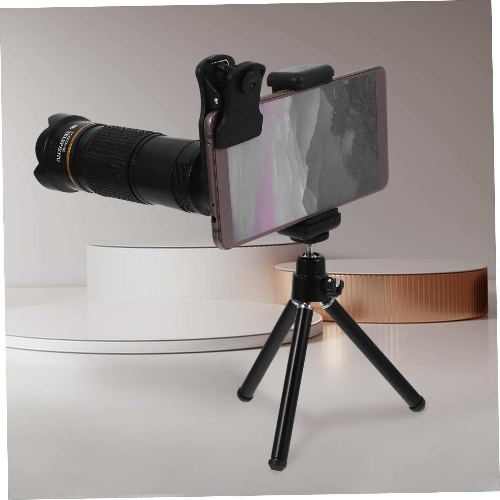 32x Teleskopowy Obiektyw Telefonu Metalowy Zewnętrzny Obiektyw Aparatu Do Smartfona Klips Statywowy Do Gier Koncerty Fotografia Podróżnicza