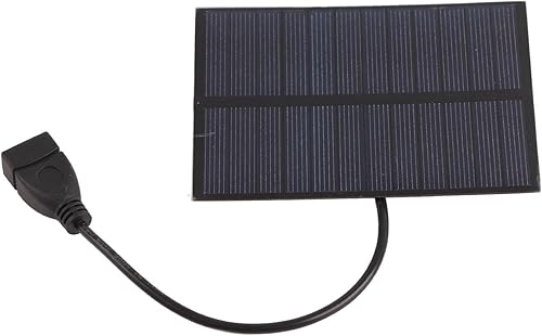 Gavigain Cargador de panel solar, panel solar portátil al aire libre - Cargador de teléfono solar portátil de 5 W 5 V para teléfonos inteligentes,
