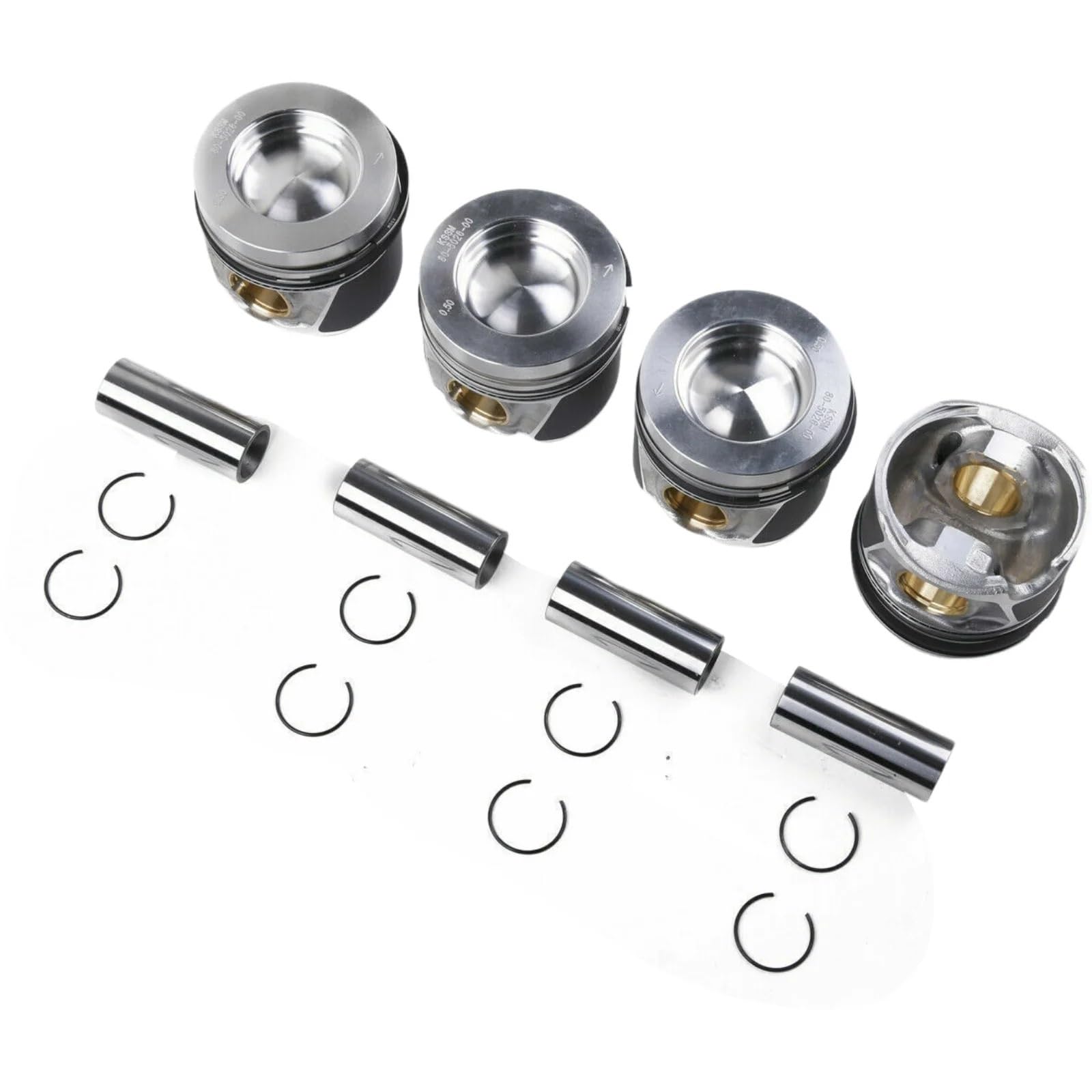 Jeu de segments de piston pour voiture 1 jeu de pistons et segments pour VW, pour Jetta, Golf, pour Passat, pour Audi 2.0T TDI CJAA 80,95 mm, accessoires voiture neufs réparation