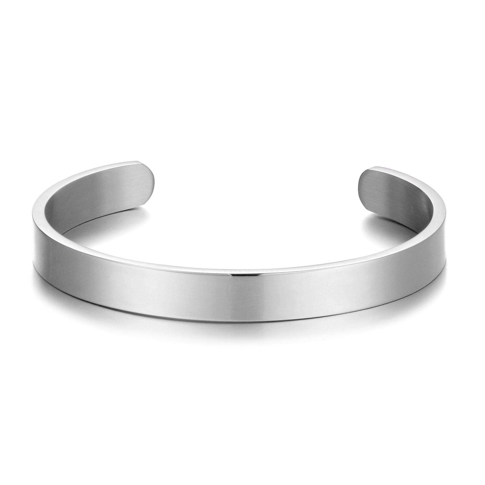 Philip Jones Pulsera de cadena de serpiente plana de espiga de acero inoxidable, Adjustable, Acero inoxidable, No es una piedra preciosa : Philip Jones