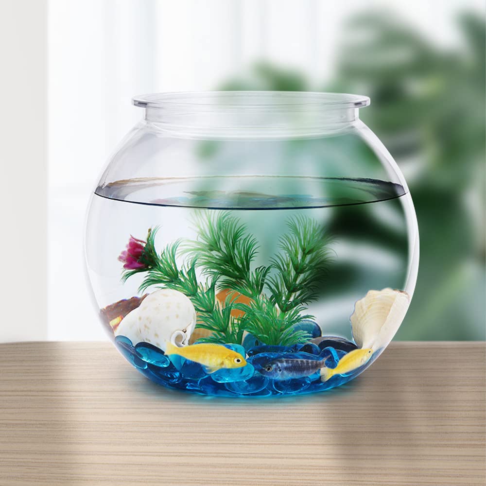 Amazon | 金魚鉢 水槽 アクアリウム 花瓶 丸い水槽 透明 ボウル 観葉 