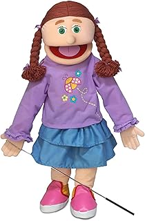 25" Amy, Peach Girl, Full Body, Ventriloquist Style Puppet