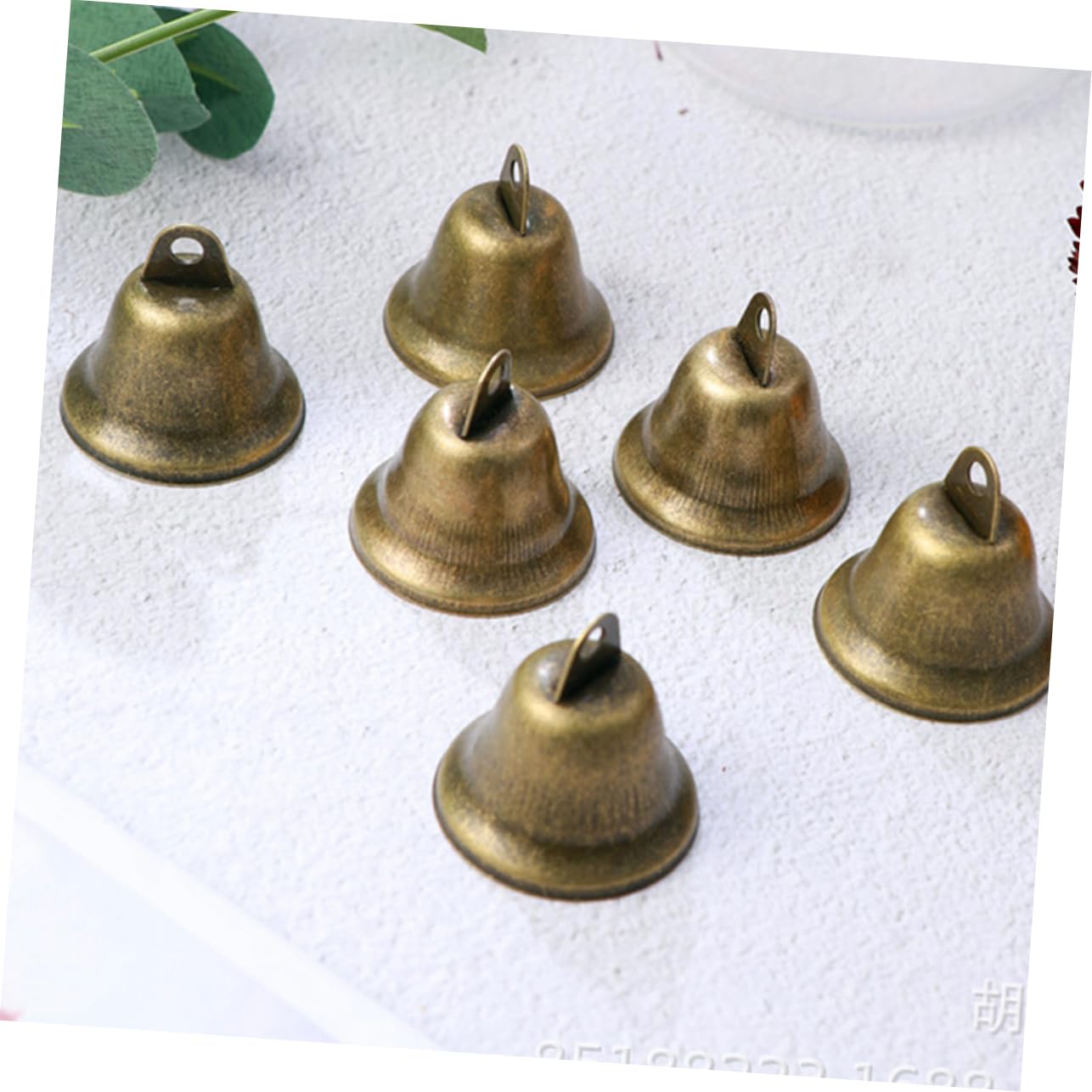 PRETYZOOM 5 Juegos Campana De Bronce Luces De Hadas Decoraciones De Fiesta De Navidad Árbol Posavasos Decoración Adornos Luces De Fiesta Guirnalda Cascabeles Metal 18 Uds * 5
