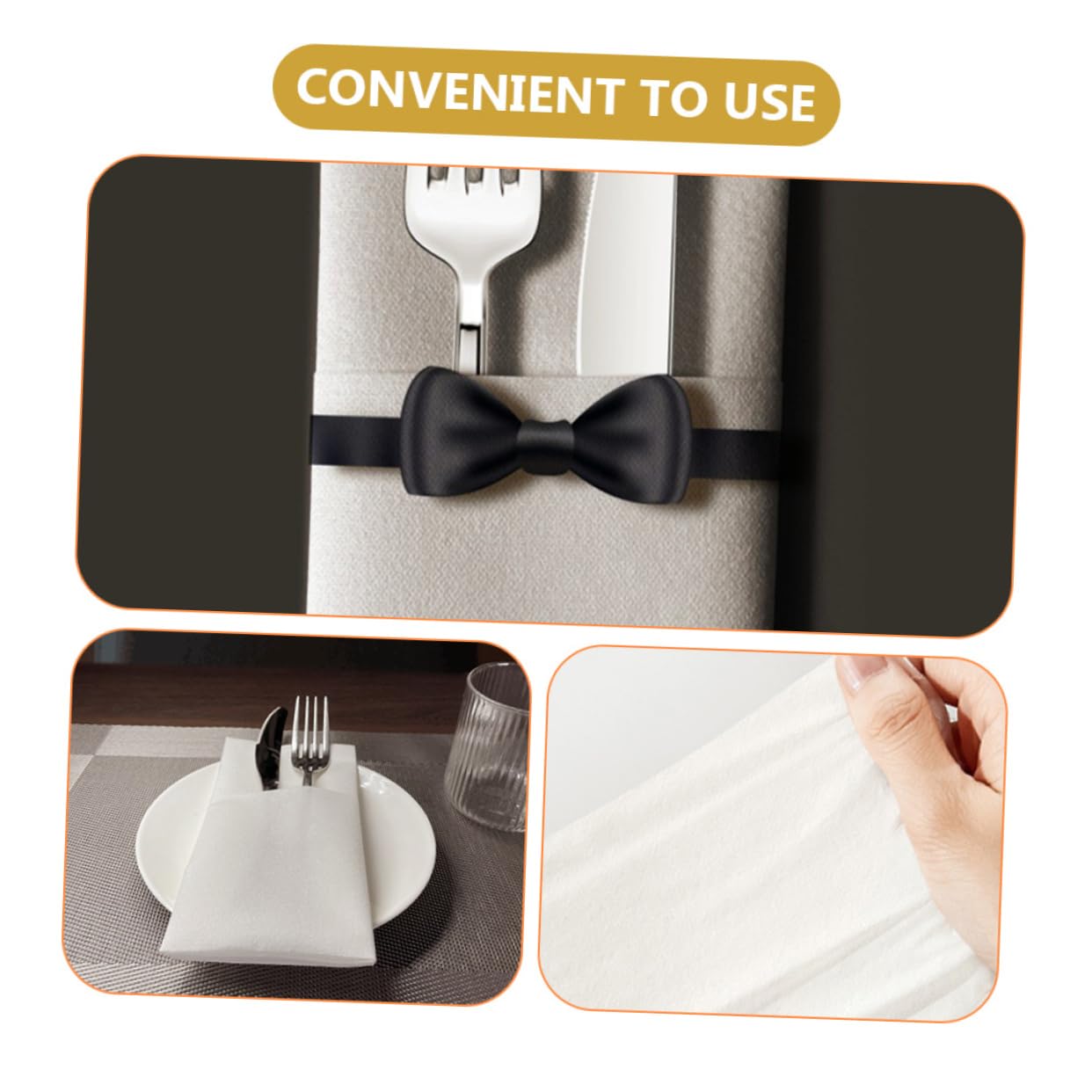 Servilletas para Invitados en Color Claro 50 Piezas de Pulpa de Madera