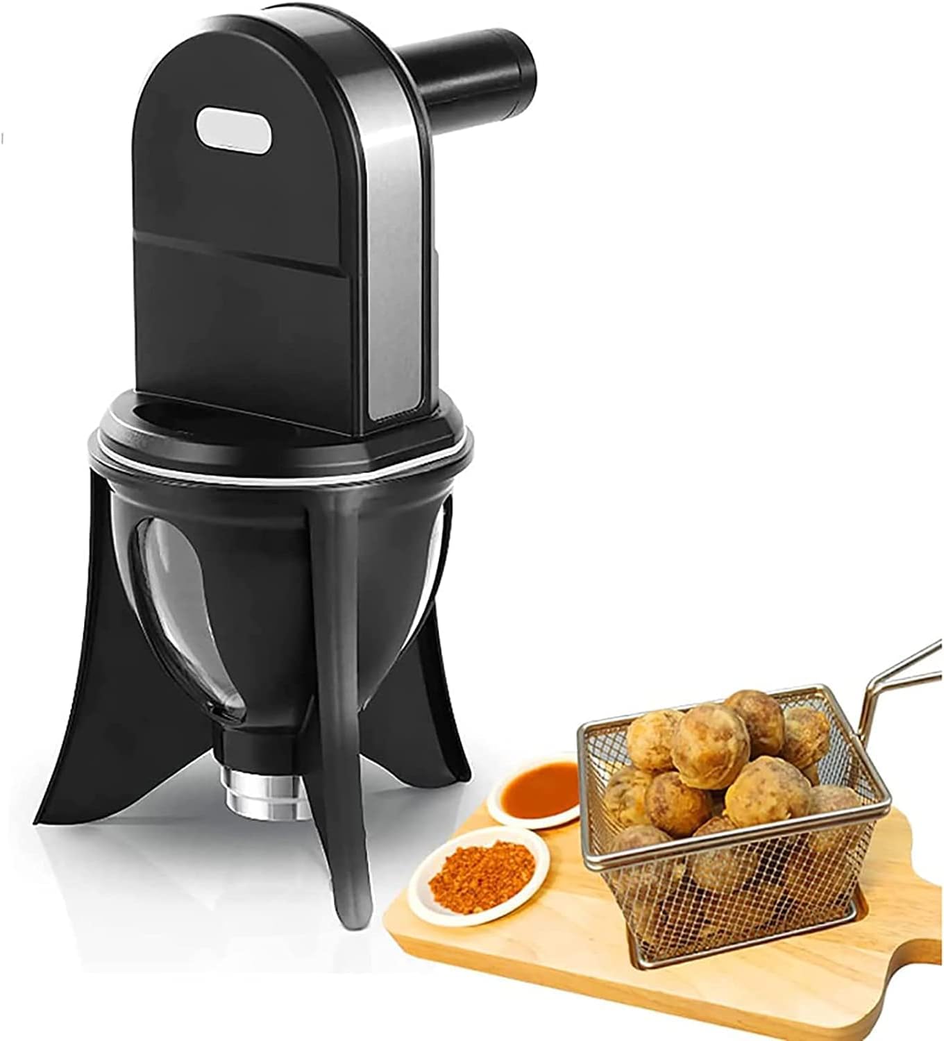 COYEUX 80W Automatic Meatball Forming Machine, Glutinous Rice Ball Small Fish Ball Making, 3pcs/time, Small Automatic Sweet Dumpling Machine Meatball Maker Making Machine
