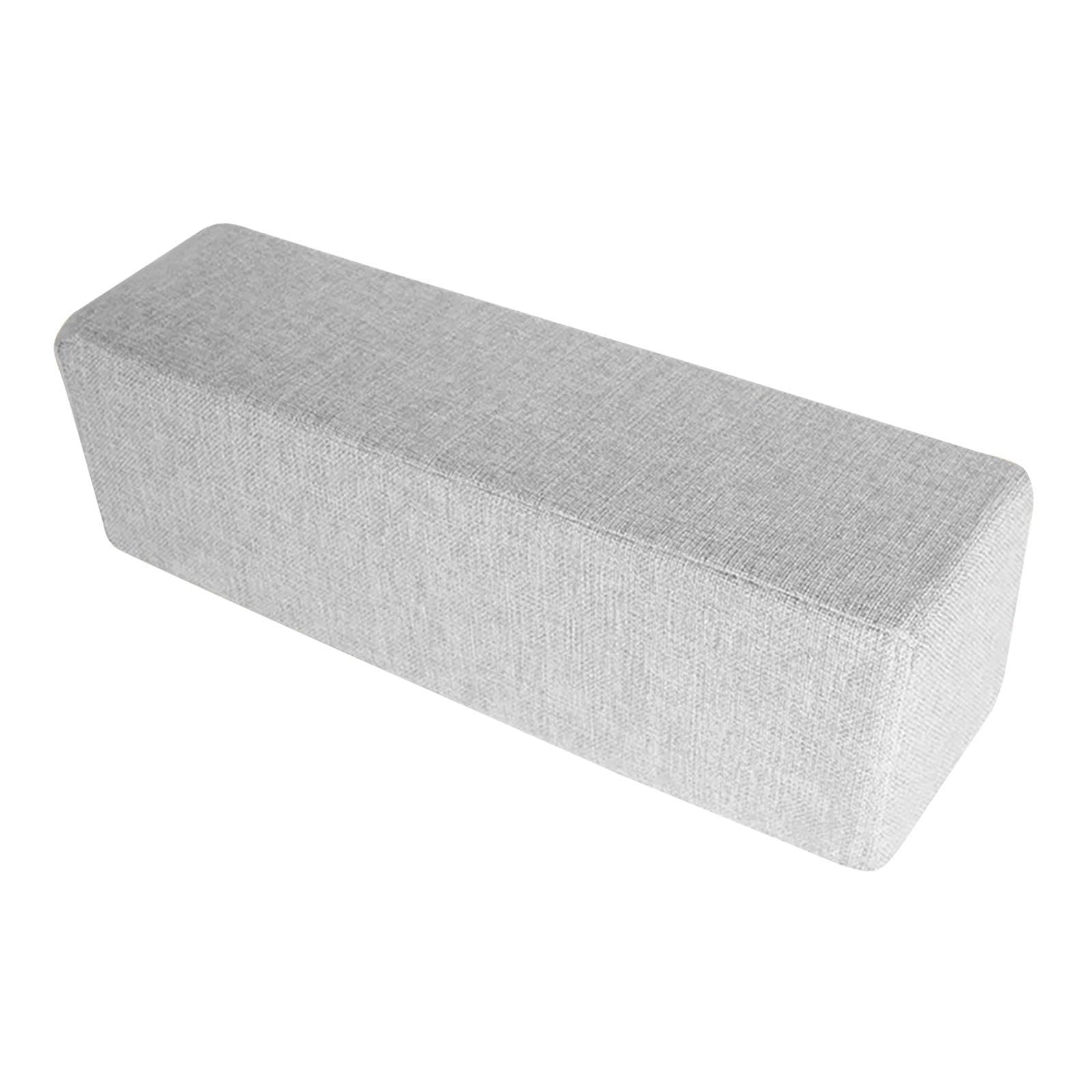 Cuscino Poggiabraccia Ergonomico Rettangolare per Divano, Versatile, Decorativo, per Poltrona E Arredamento Domestico, Grigio Chiaro