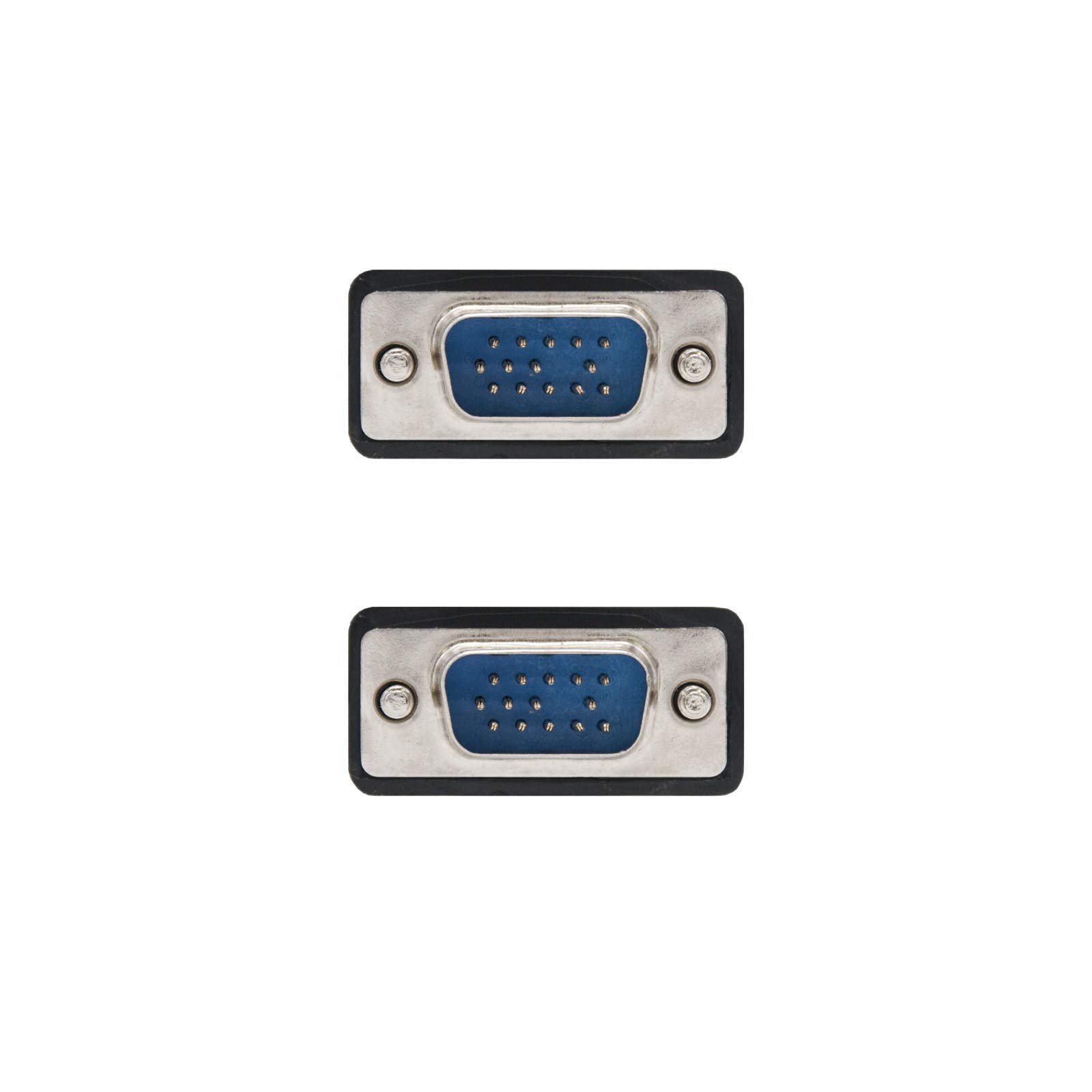 Nanocable 10.15.0115 - Cavo SVGA con ferrite di Alta qualità per Monitor, proiettore e PC, HDB15 / M-HDB15 / M, Nero, 15mts