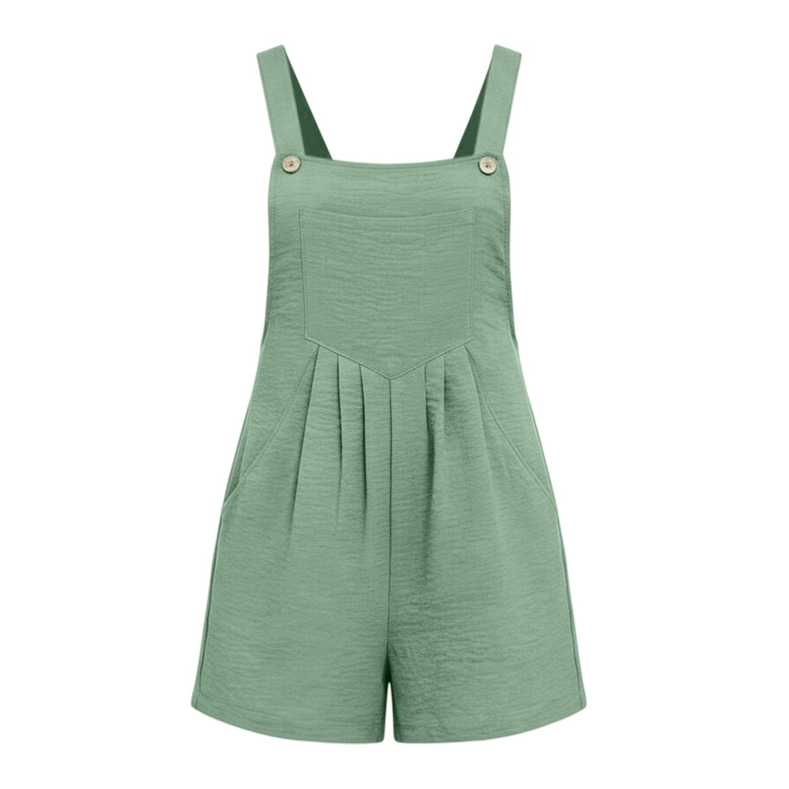 Salopette da donna, estiva, a gamba larga, con tasche | Pantaloni da lavoro elasticizzati, morbidi, comodi, leggeri, traspiranti, estivi, con bretelle