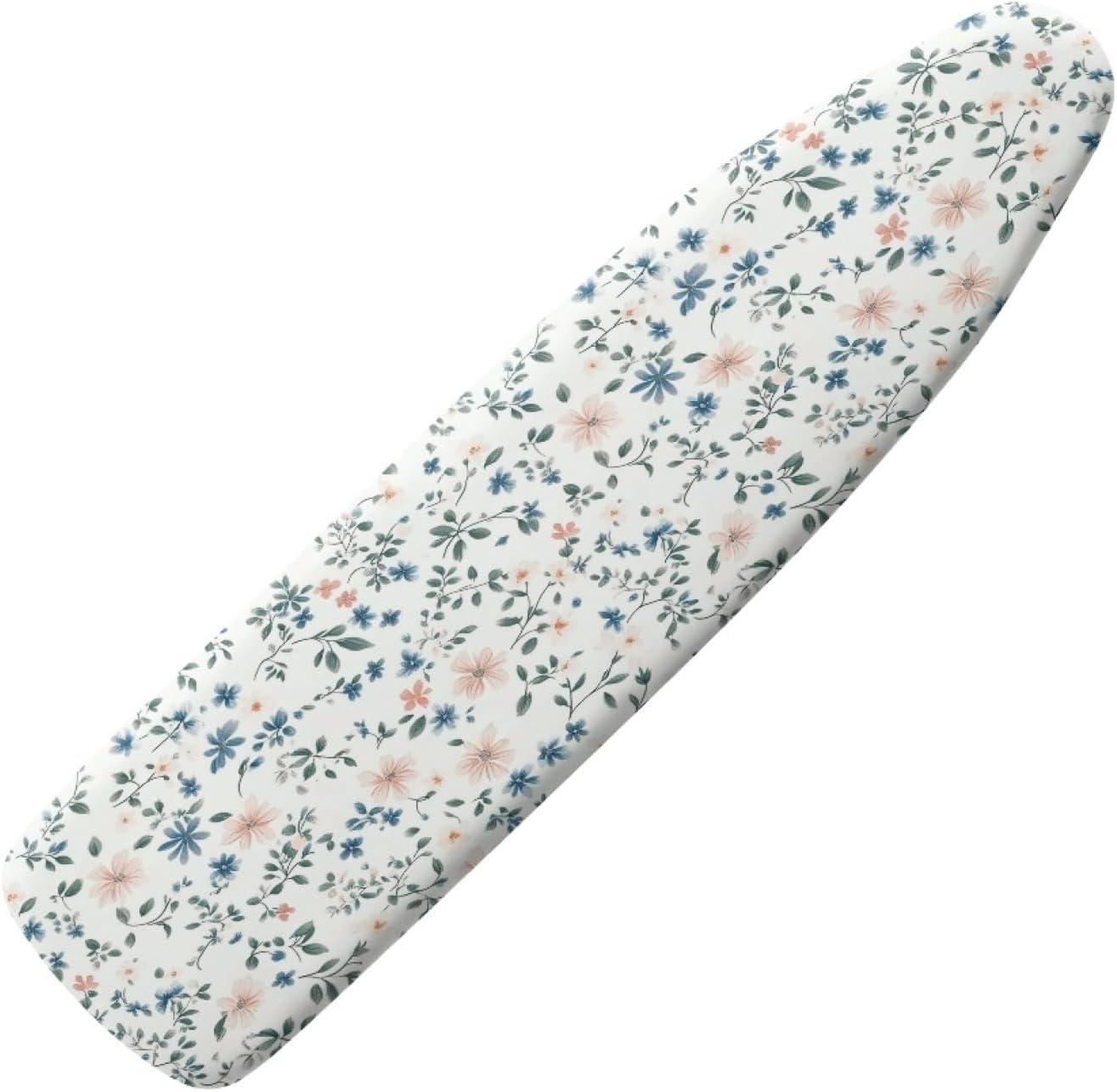 Large Ironing Board Cover and Pad 59x19 Light Orange Flower Iron Table Cover with Padding,Extra Wide,Resist Scorching and Staining,Heatproof,Adjustable Fastener Durable Stain