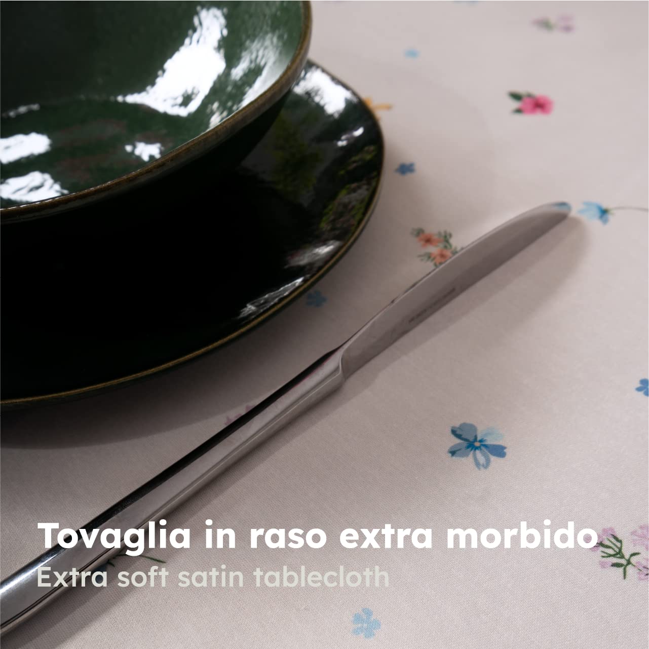 casaviva® Nappe hydrophobe en satin extra douce, anti-taches, styrofacile, élégante et moderne, fêtes et banquets intérieurs et extérieurs (Spring Flowers, 240 x 150)
