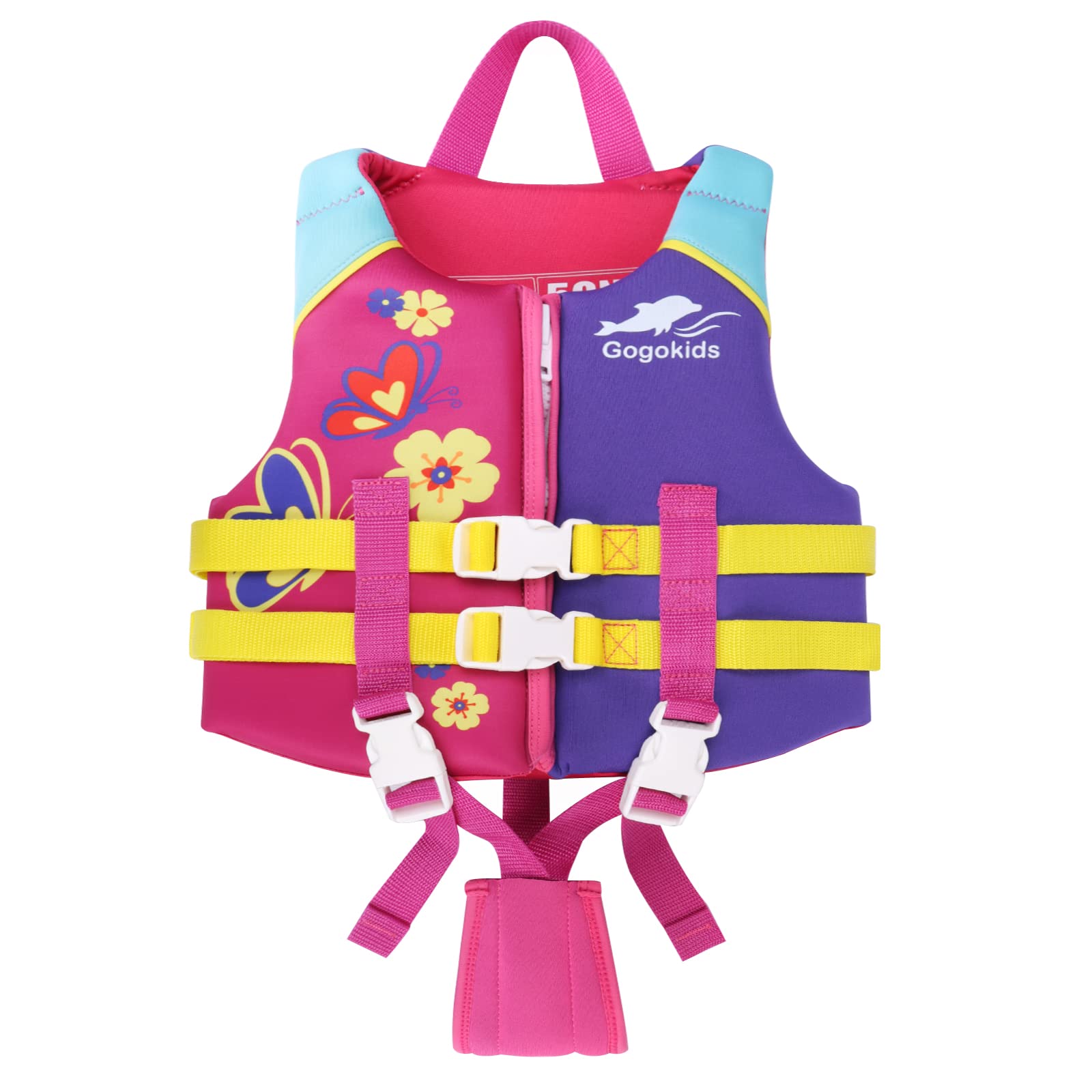 Gogokids Chaleco de Natación para Niños Chaqueta Flotante - Traje de Flotabilidad Traje de Baño para Niños Comenzar a Nadar Niños Niñas Traje de Baño