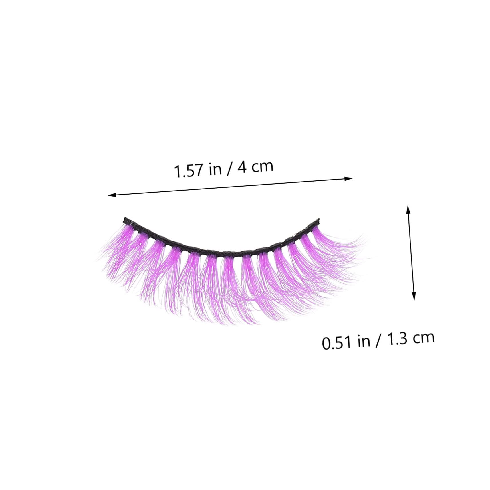 MAGICLULU 25 Paia ciglia finte colorate costumi ciglia artificiali festa 3d pestañas postizas naturales extension ciglia frustata falsa ciglia folte trucco capi di abbigliamento Mancare