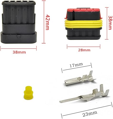 Miniatura 9 de Conectores de cable eléctrico con terminales HID de 123456 víaspines Muyi, impermeables