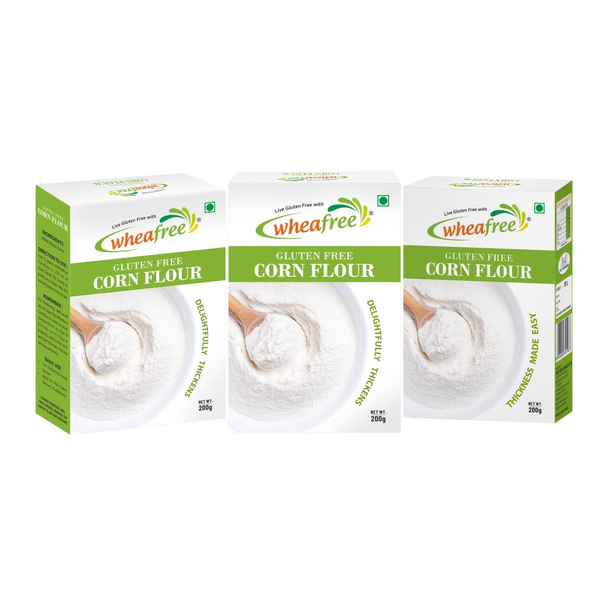 Wheafree Gluten Free Corn Flour Pack of 3 x 200 grams | Perfect Thickening Agent | Rich in Carbohydrates | 100% Natural and Vegetarian (B08GFVVB5Z) Amazon Price History, Amazon Price Tracker
