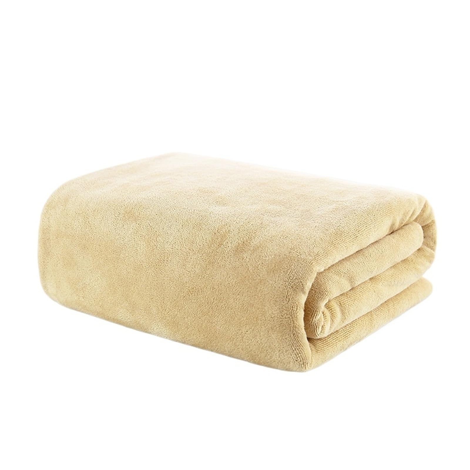 CHTKAGV Super-large Ultra-micro Fiber Bath Towel, Soft Fast-drying for Salon and Beach(Khaki,70X140CM)