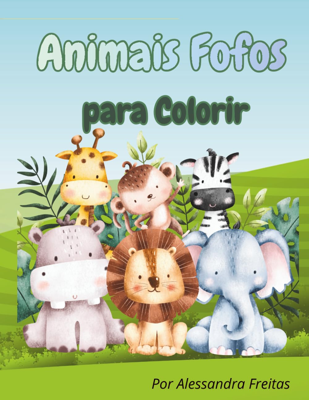 Animais Fofos para Colorir: Divirta-se Pintando e dando vida a 47 Animais Adoráveis!