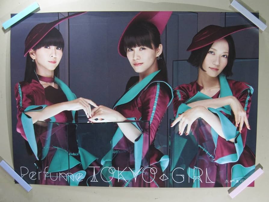 Perfume ポスター　コンピューターシティ　不自然なガール　ねぇ　JPN Perfume ポスターコンピューターシティ不自然なガールねぇJPN