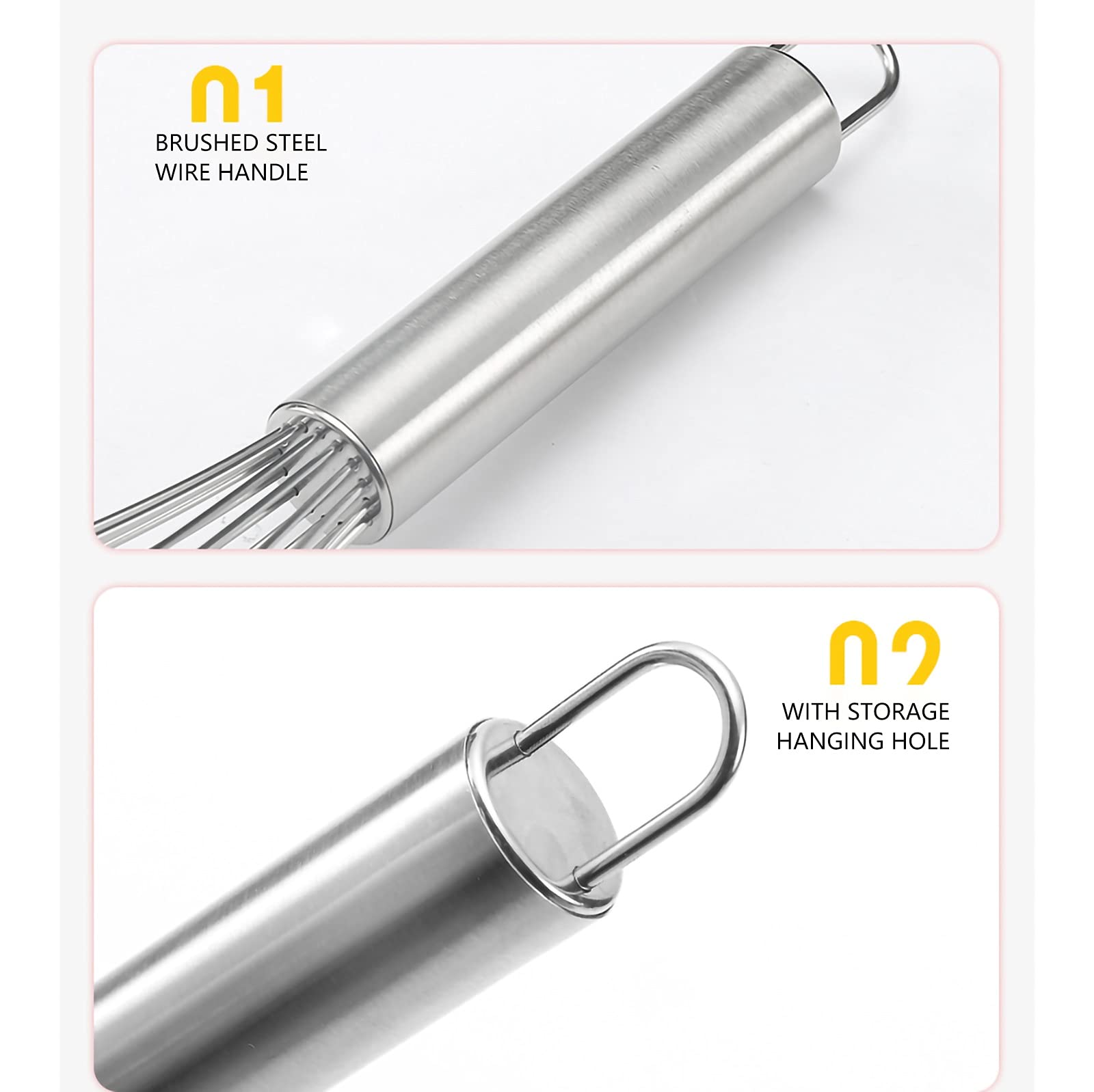 Frusta Mescolatore Multifunzione Sbatti con Uovo Separatore Bianco Separatore Manuale Beater for Mescolare E Raschiare, Utensili da Cucina da Cucina Frusta da Cucina(A)