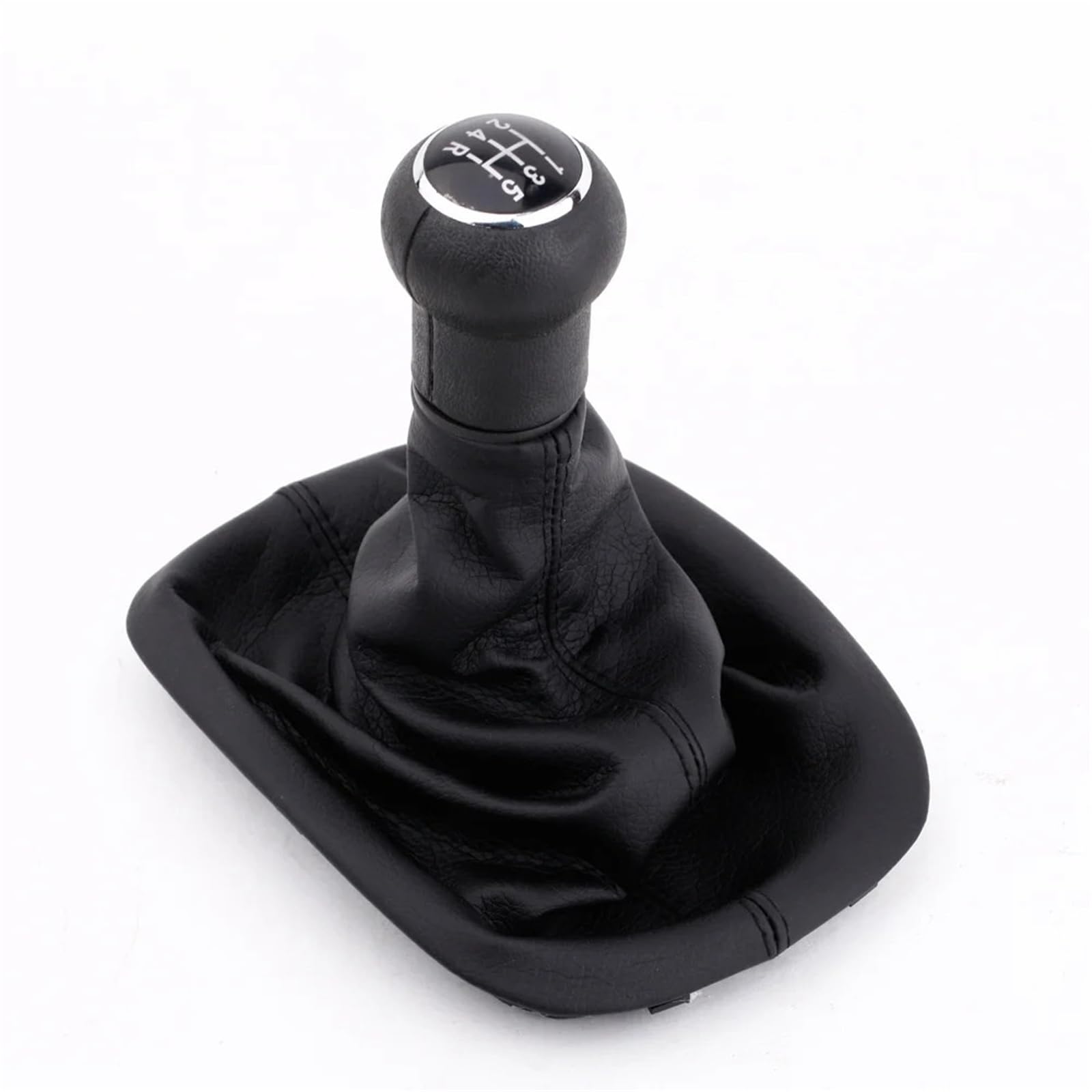 XZCVTYW Car Lever Gear Shift Knob Car 5 Speed Gear Shift Knob Gaitor Boot Black PU for Passat B5