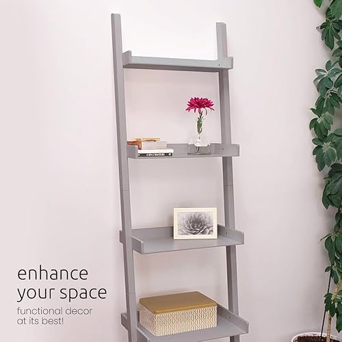 Miniatura 5 de Kiera Grace Providence Hadfield - Estantería de 5 niveles, estantería inclinada para el hogar, oficina, 18 x 67 pulgadas, gris nube