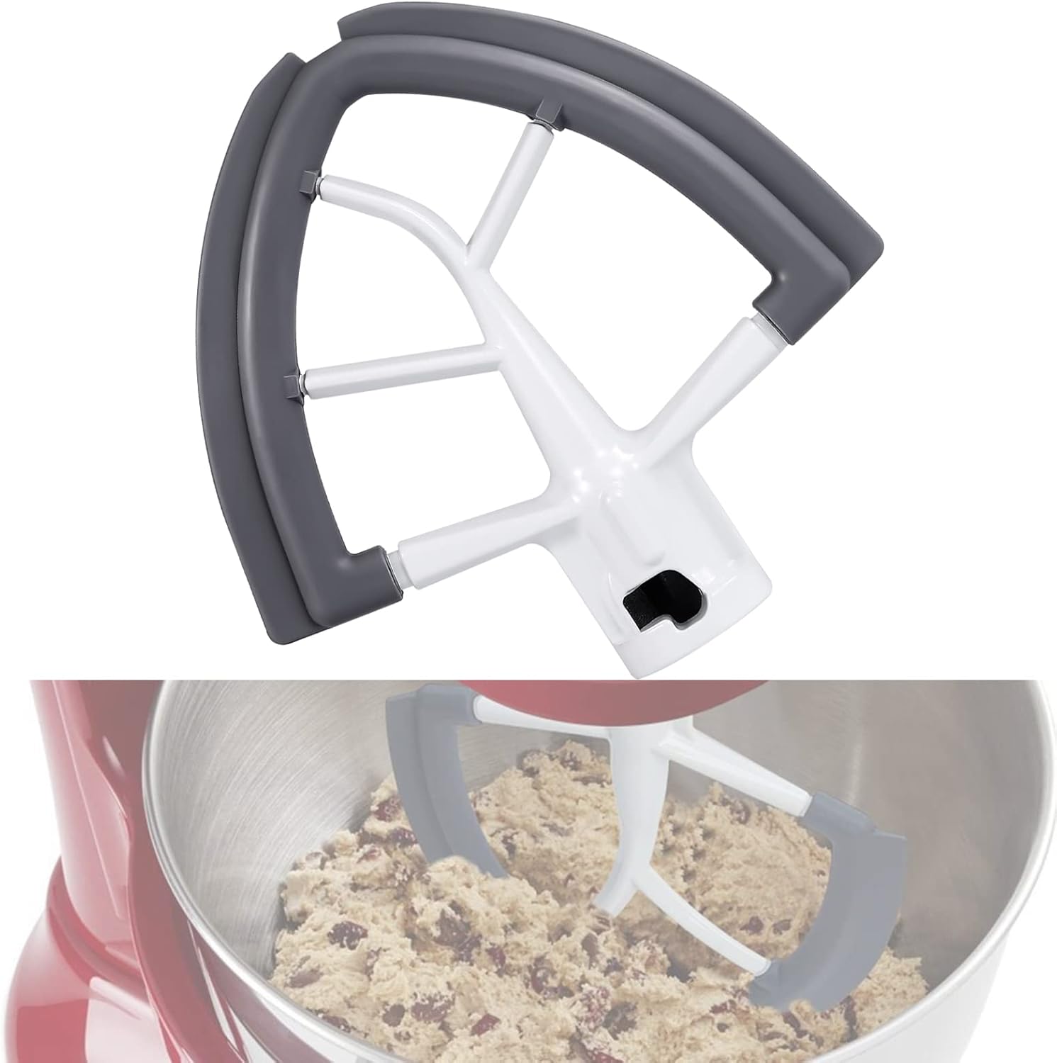 Flex Edge Beater Fit for KitchenAid 4.55 Quart Bowl Tilt