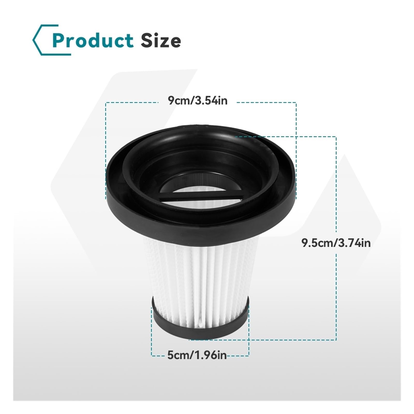 1/2 Stück Staubsaugerfilter, Kompatibilität mit Luftnetzelement for Heimtierhaarzubehör(2pcs)