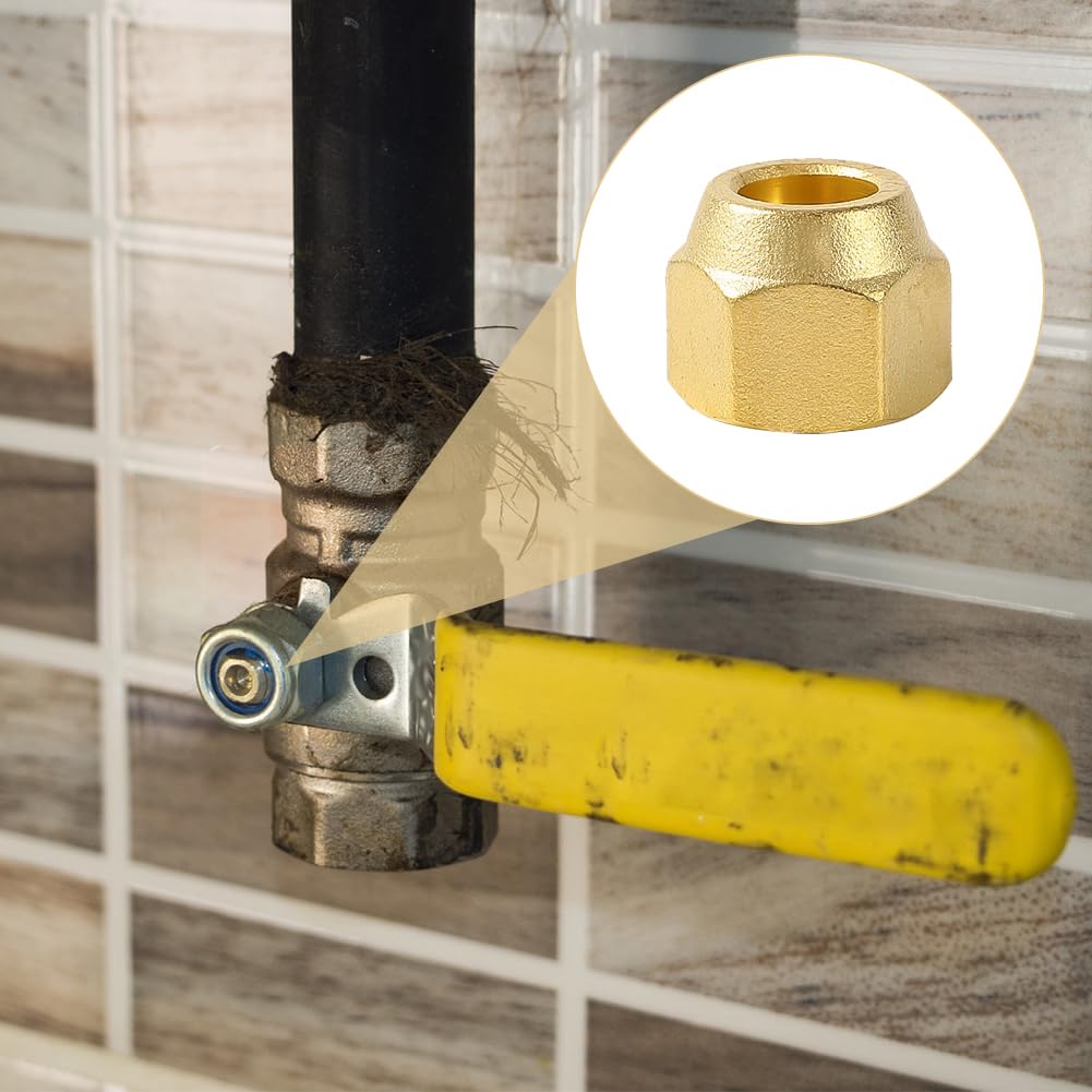 2 dadi filettati da 5/8 pollici per tubi refrigeranti da 5/8" per condizionatori d'aria da 5/8", tubo per il montaggio di condizionatori d'aria split