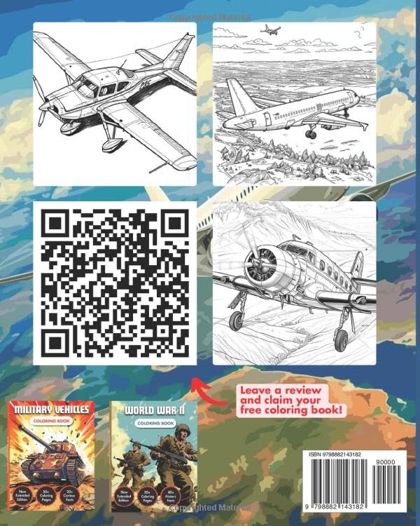 Civil Aircraft Coloring Book: Civilian Aircraft & Commercial Airplanes | 30+ Full Coloring Pages | Only Image Edition | Aviation Adventure for For Kids & Adults (Airplanes Coloring Books) - Image 2
